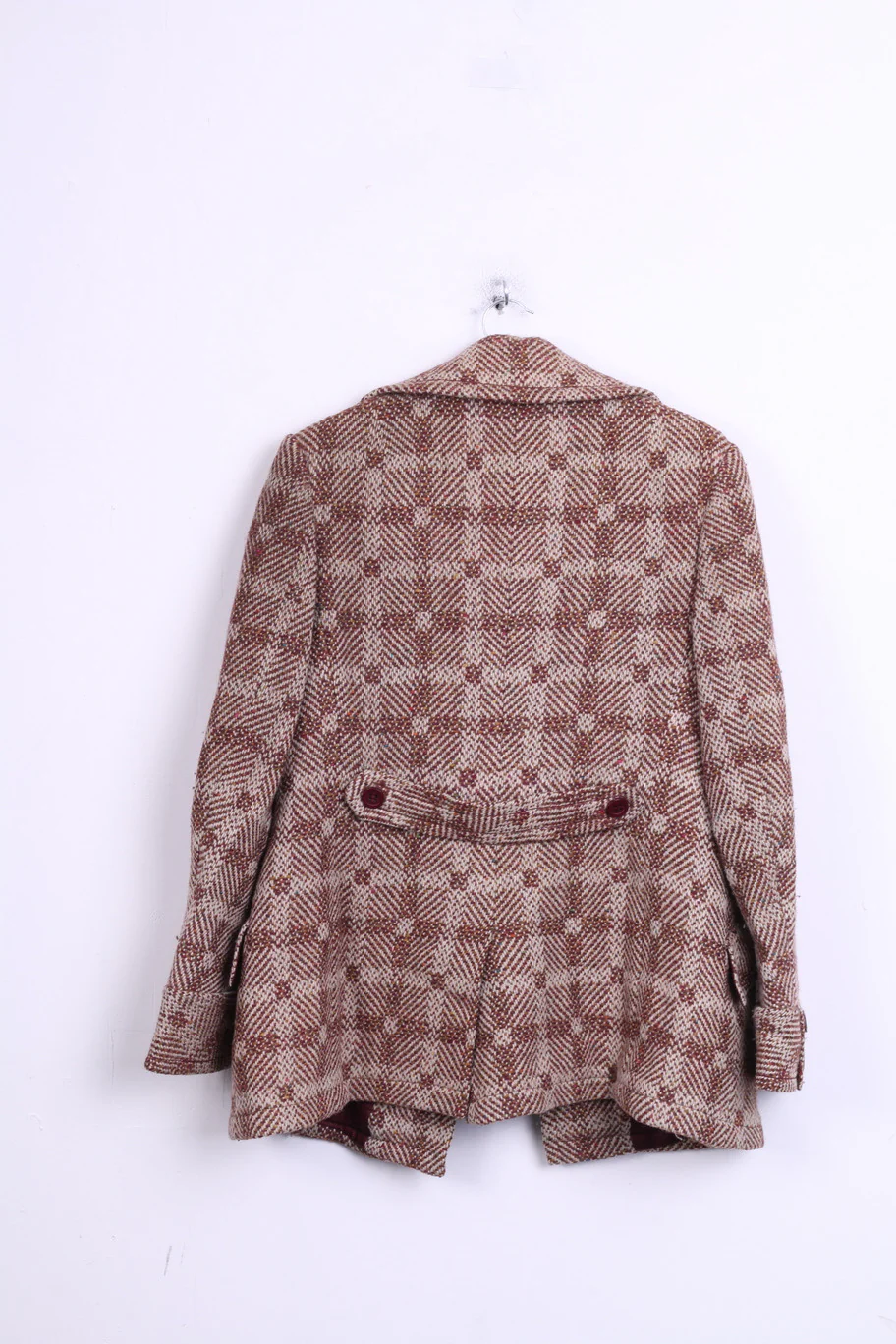 Ebeco Womens L Jacket Double Breasted Check Beige Switzerland - Image 5
