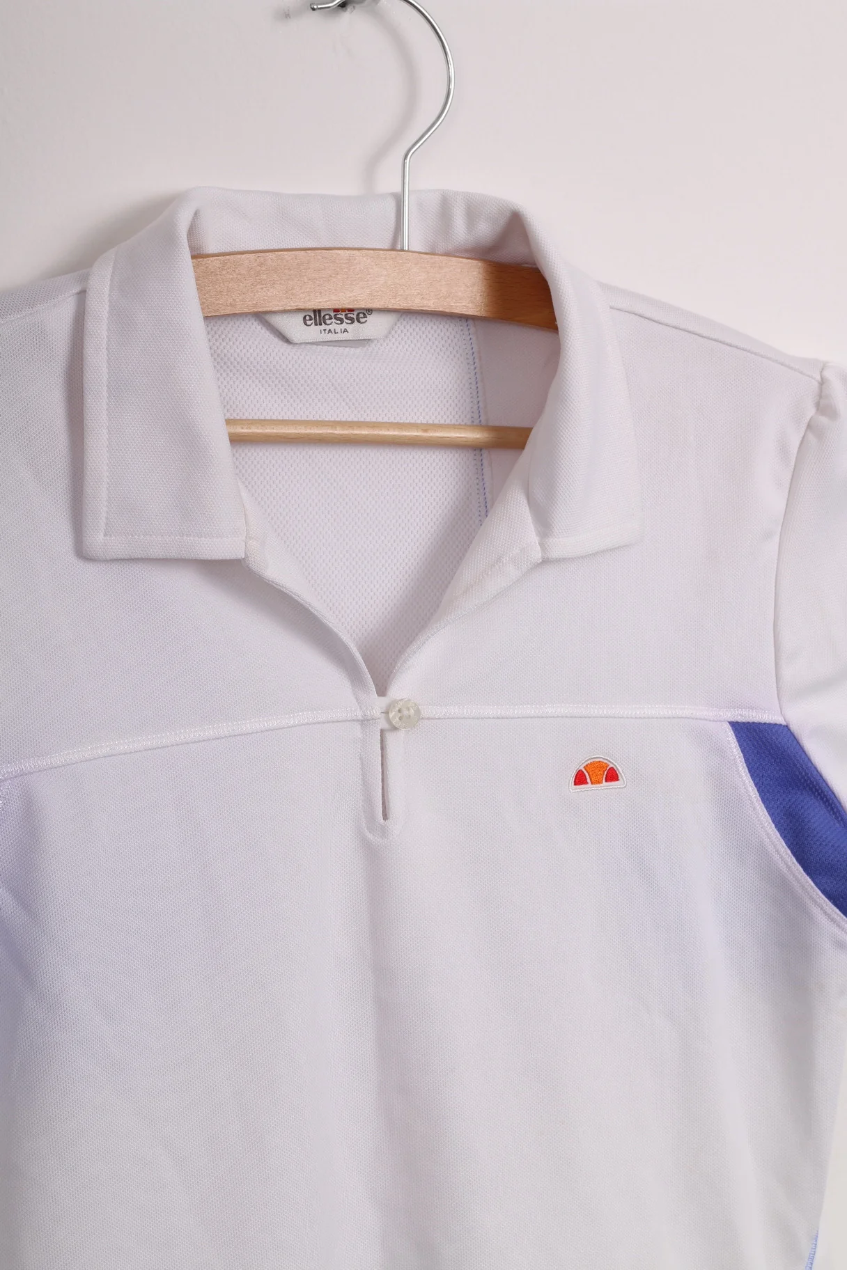 Ellesse Italia Grils L 12-14Yrs Polo Shirt White Sport Short Sleeve - Image 3