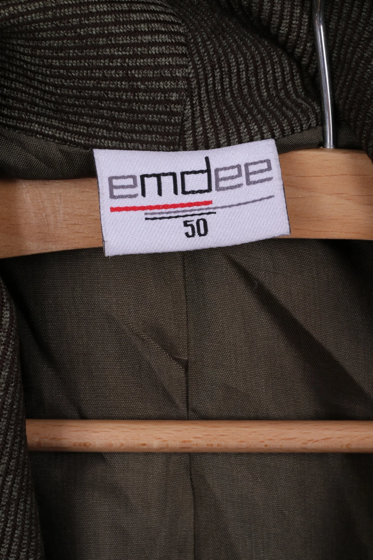Emdee Women 24 50 Vest Brown Green Full Zipper Pocket Vintage Bodywarmer - Image 4