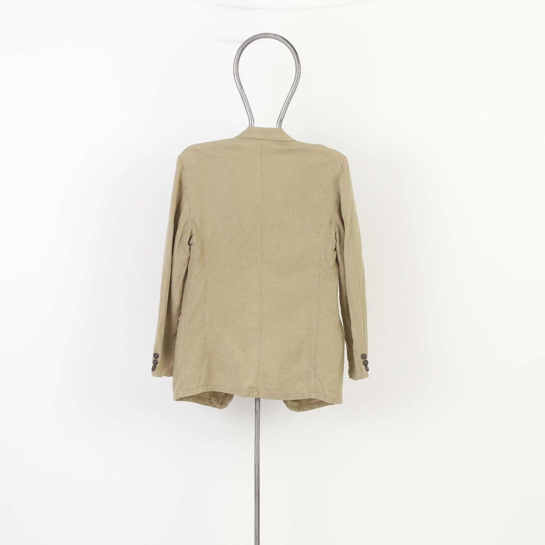 Emporio Armani Men 50 40 Blazer Beige Elegant Bottoms Made in Italy Jacket - Image 7