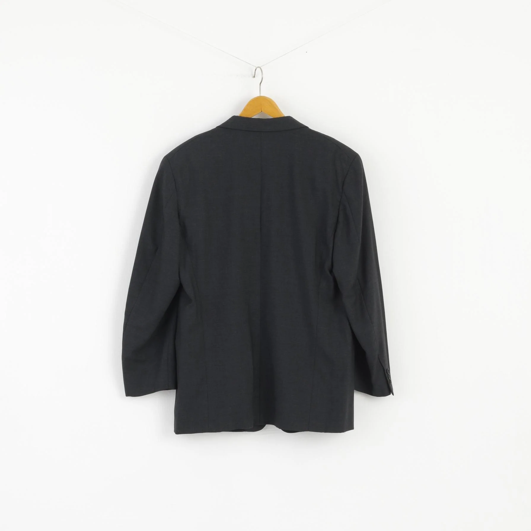 Emporio Armani Men 54 44 Blazer Charcoal Vintage Single Breasted Made in Italy Jacket - Image 8