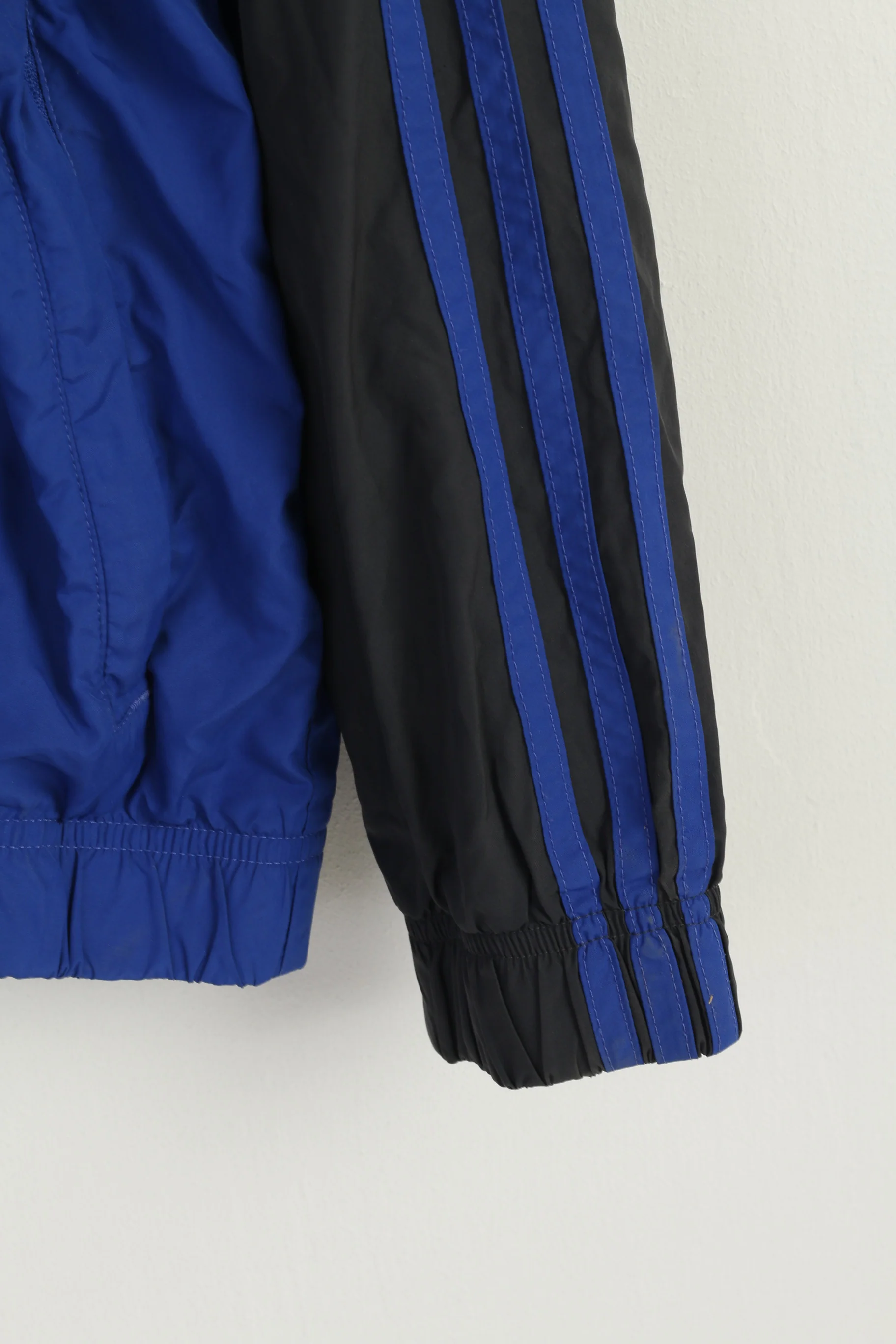 Adidas Men M Jacket Blue Sportswear Zip Up Football Vintage 2008 Track Top - Image 4