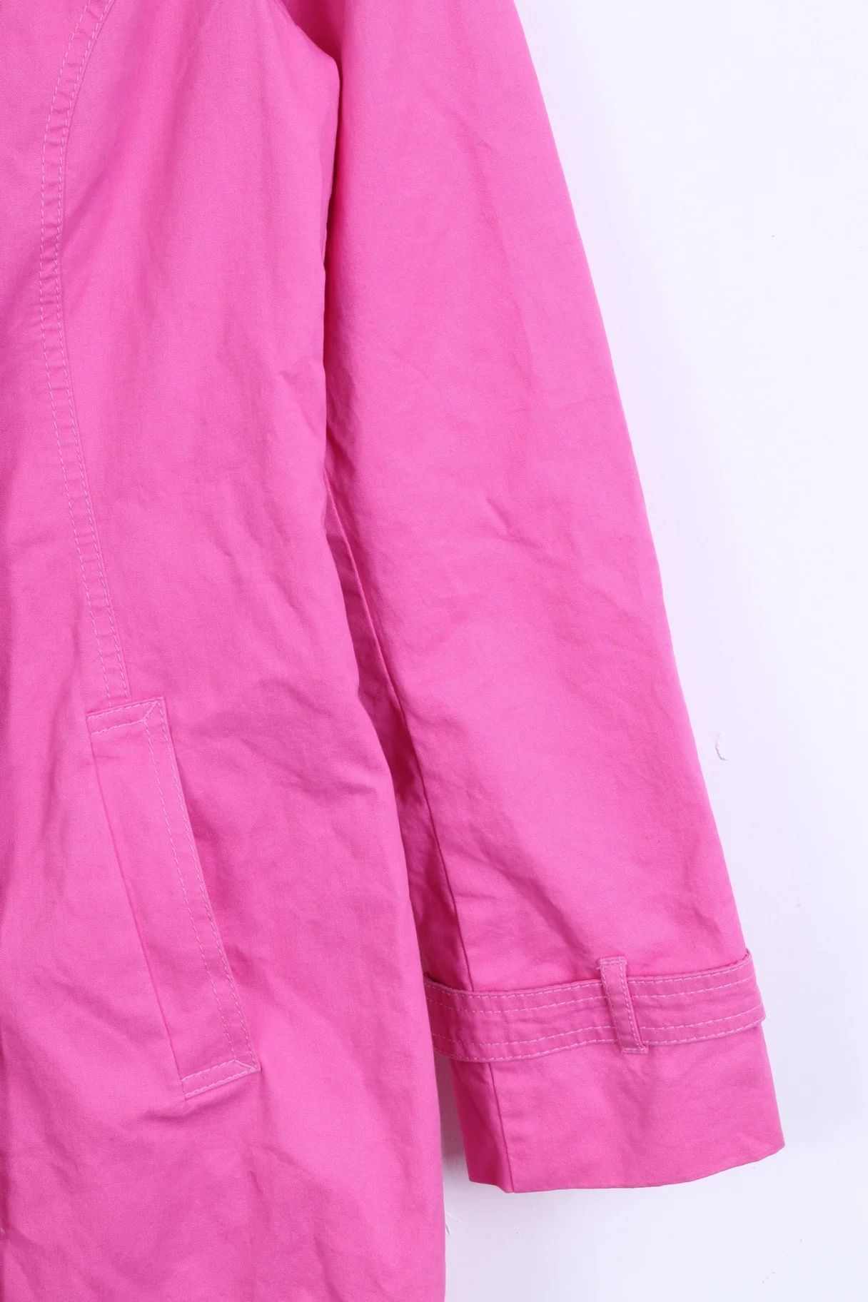 ESPRIT Womens 12 40 Trench Double Breasted Cotton Pink - Image 2