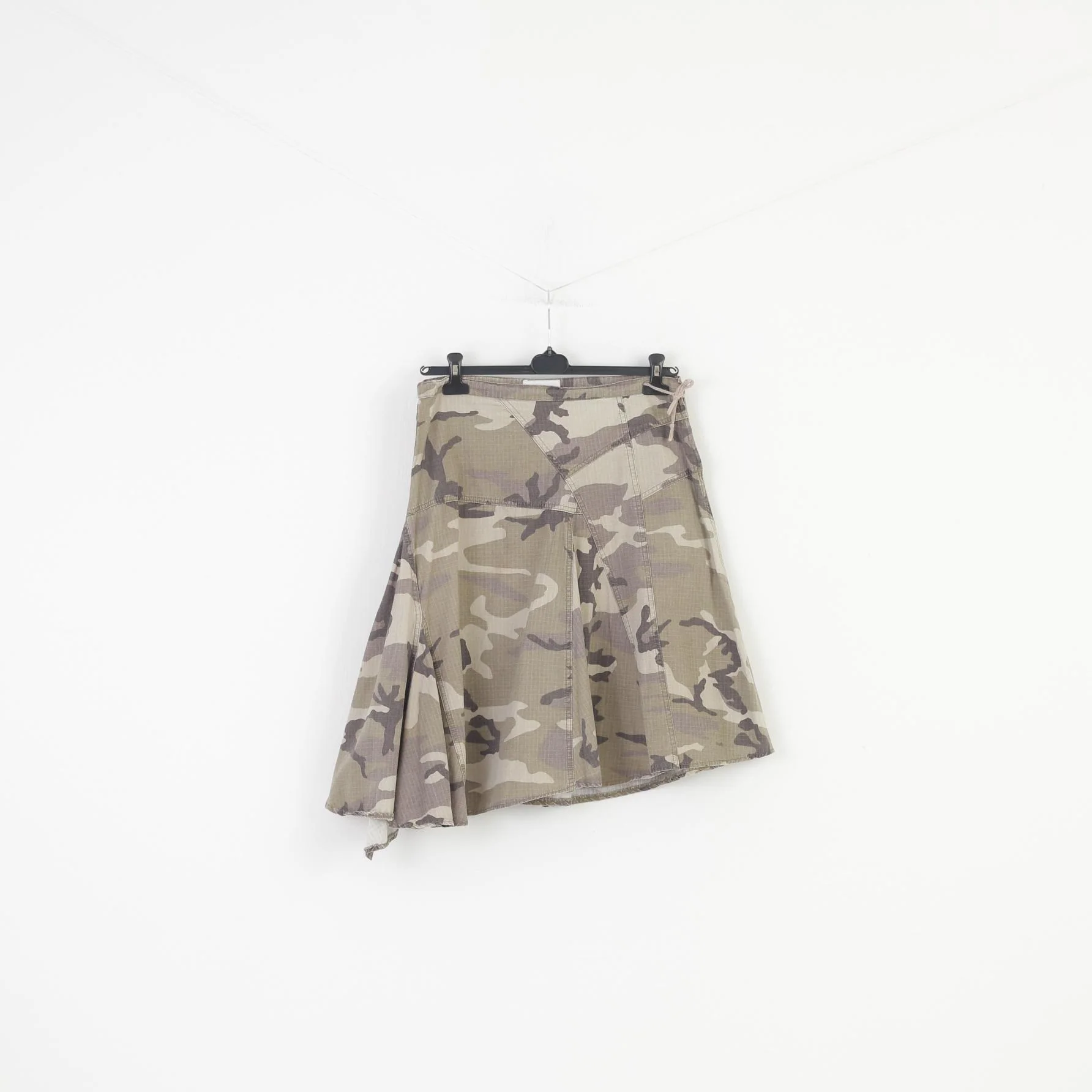 Esteem Woman XXL Skirt Green Moro Midi Zipper Top