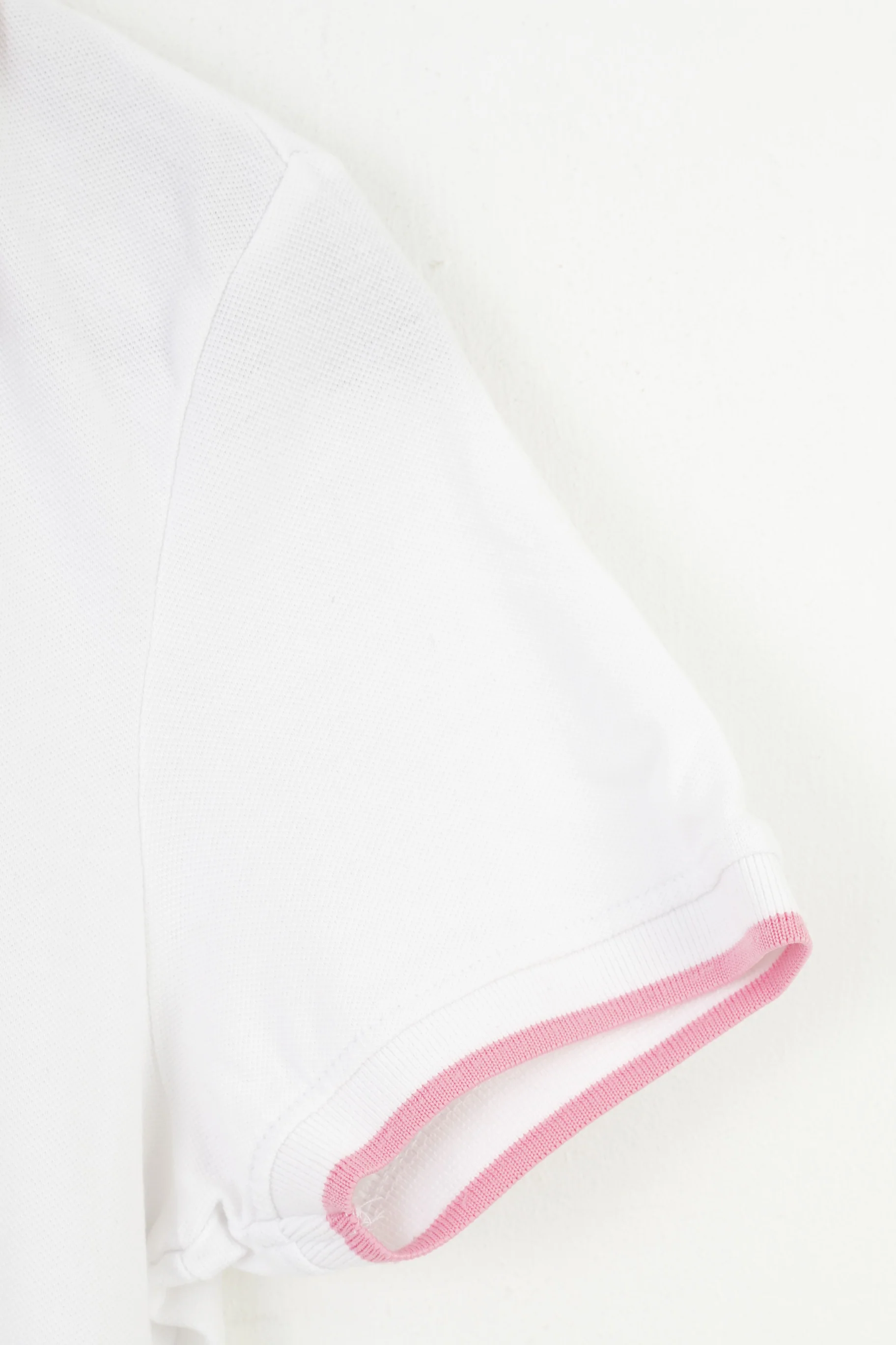 Etirel Women M Polo Shirt White Summer Short Sleeve Cotton Classic Top - Image 3