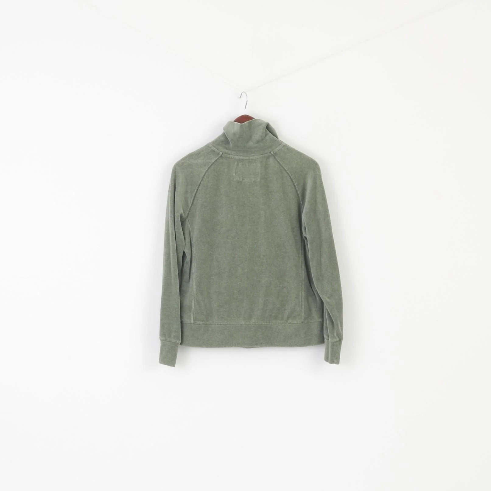 Everlast Women M Sweatshirt Green Boxing Vintage Cotton Blend Zip Up Sportswear Top - Image 6