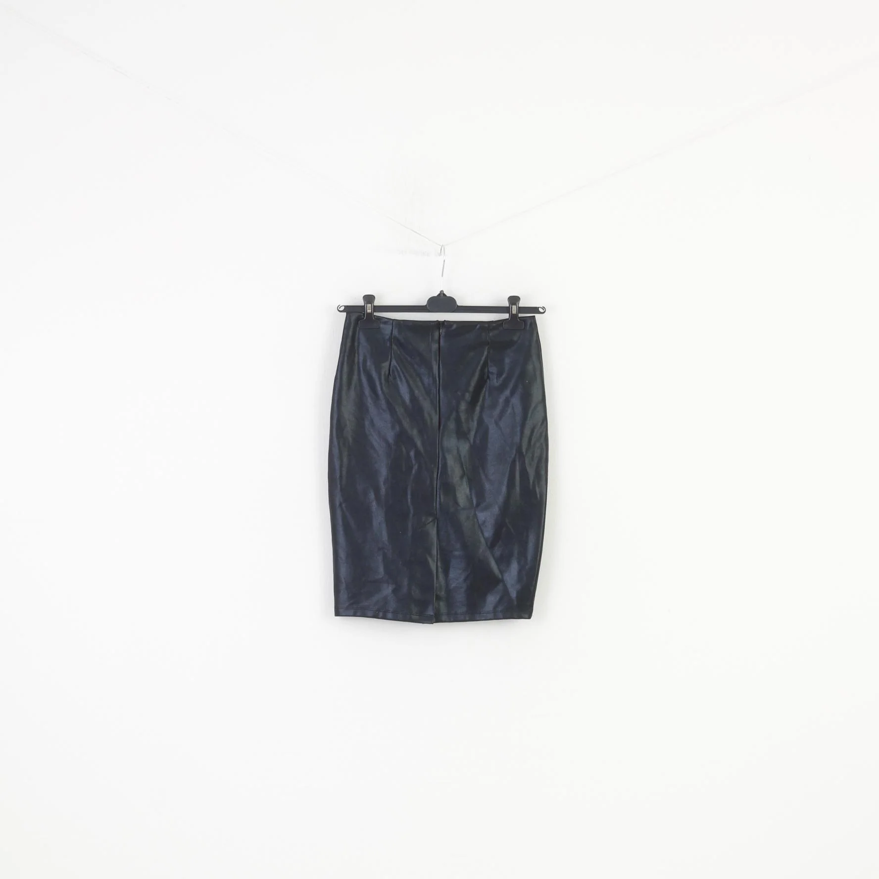 Everyday Wear Woman S Skirt Ladie's Wear Black Midi Zipper Shiny Top - Image 6