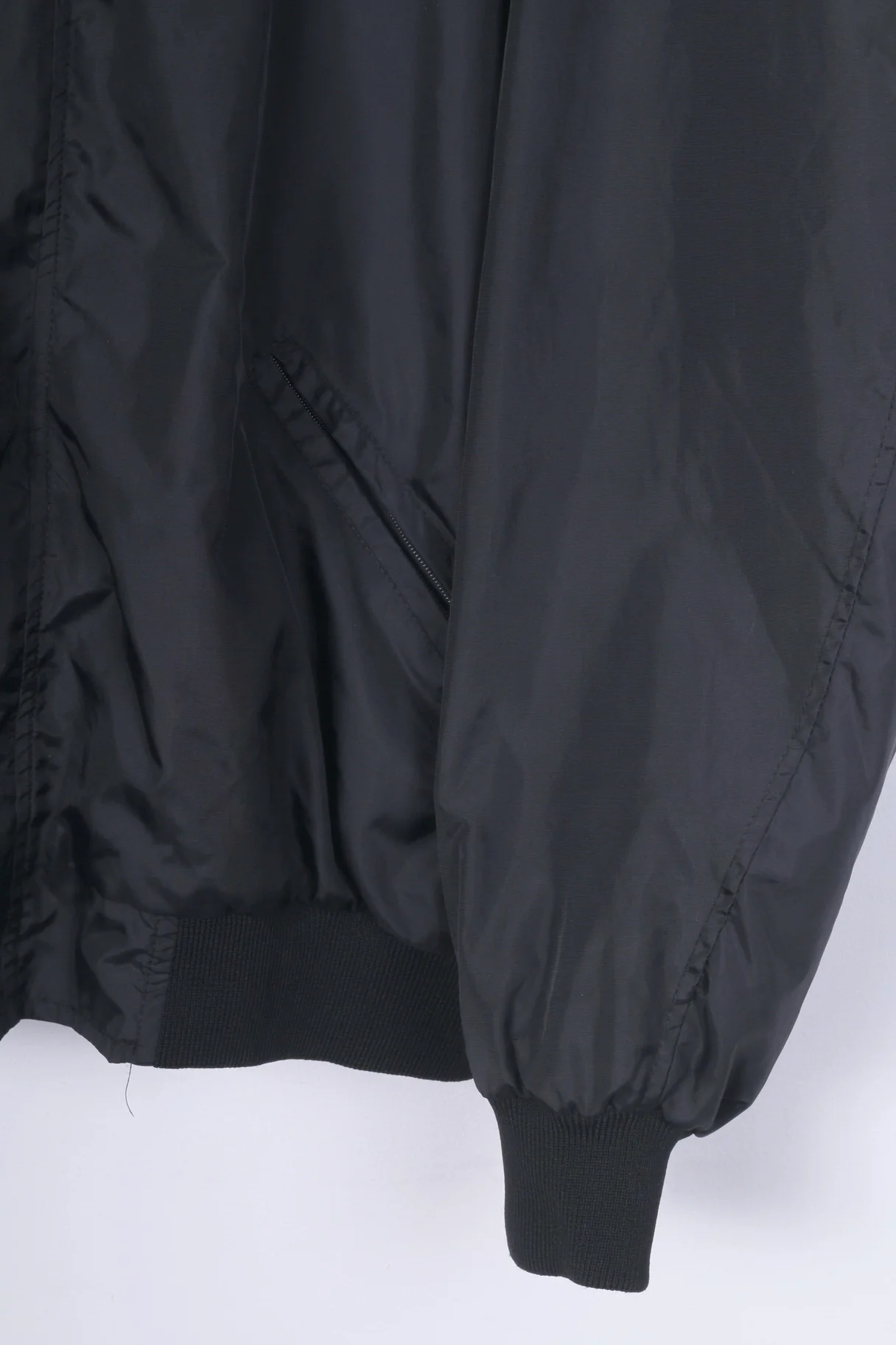 Excalibur Goldwing Club Austria Mens 2XL Bomber Jacket Black Full Zipper Sportswear Region Ost Vintage - Image 4