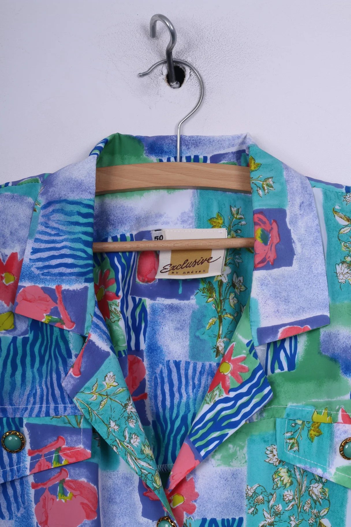 Exclusive By Aretex Womens 50 2XL Long Dress Short Sleeve Flowe Print Short Sleeve - Image 3