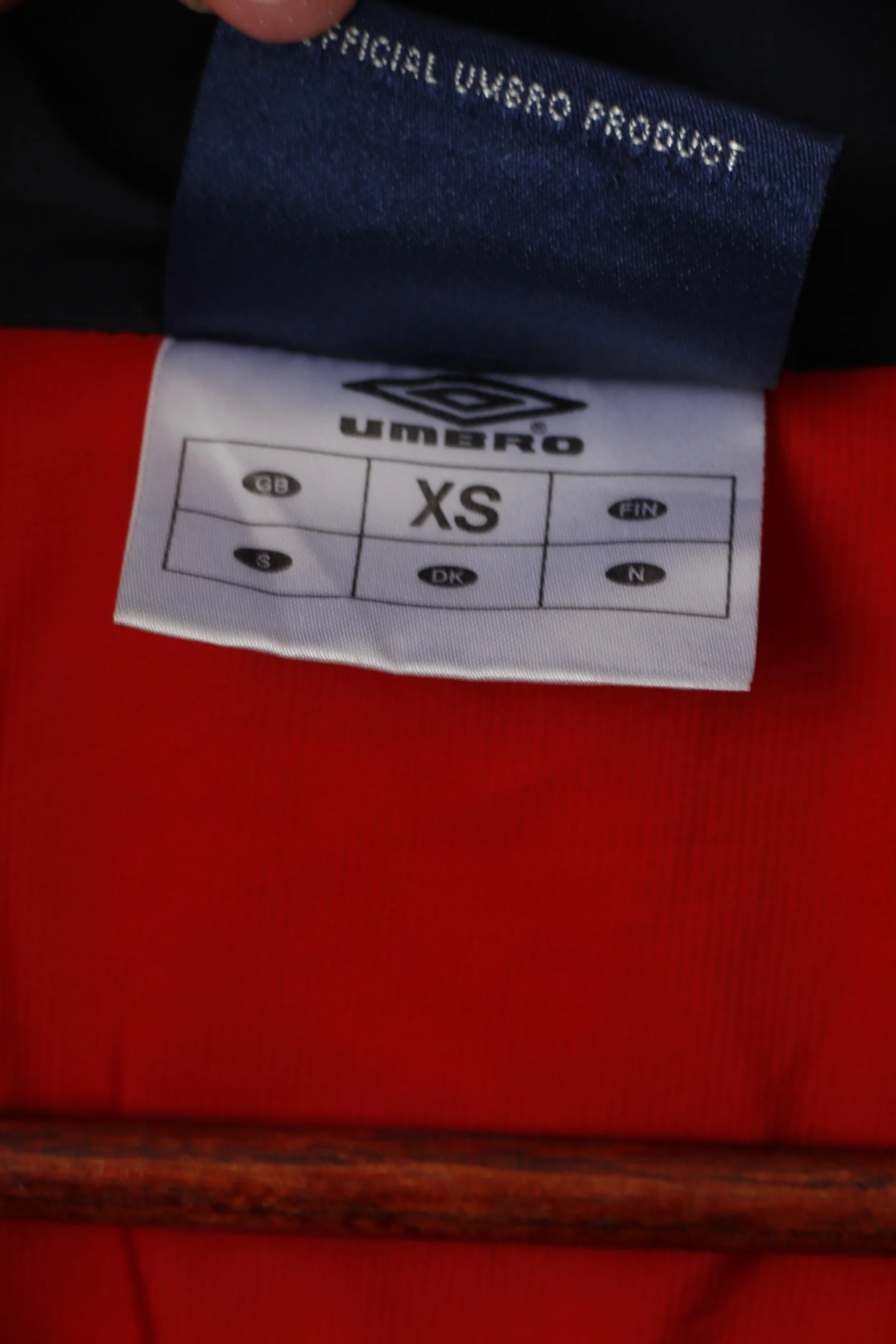 Umbro Men XS Jacket Red Konnerud Idrettslag 1927 Norway Full Zipper Active Top - Image 5