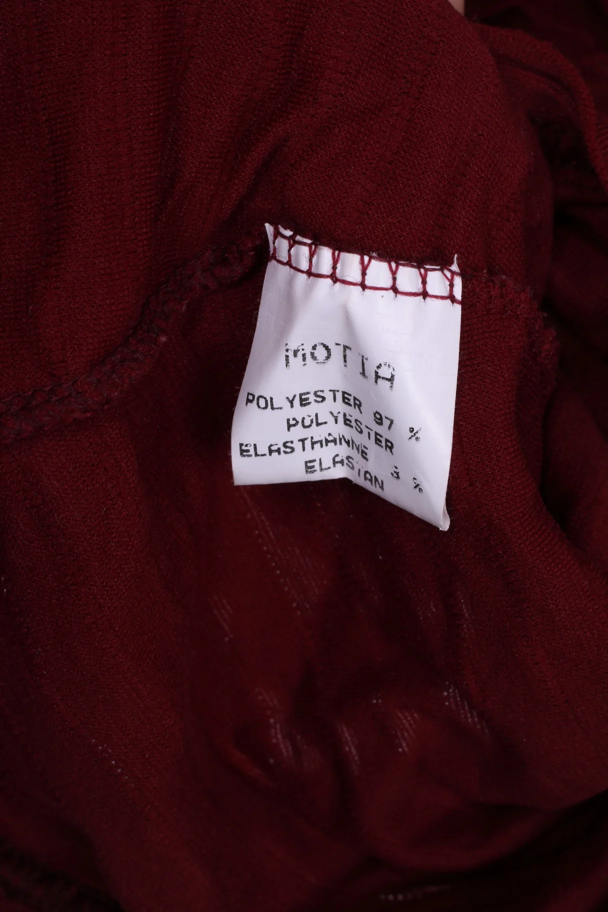 Fellow Womens M Shirt Long Sleeve Maroon Motia Crew Neck Vintage - Image 4