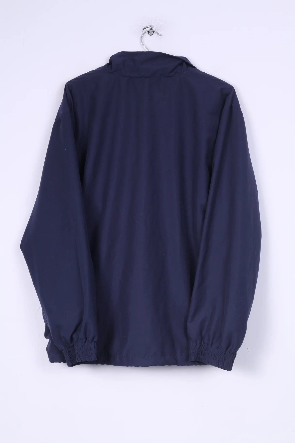 Fila Mens L Jacket Lightweight Zip Neck Zipper Sportswear Kangaoo Pocket Navy - Image 6