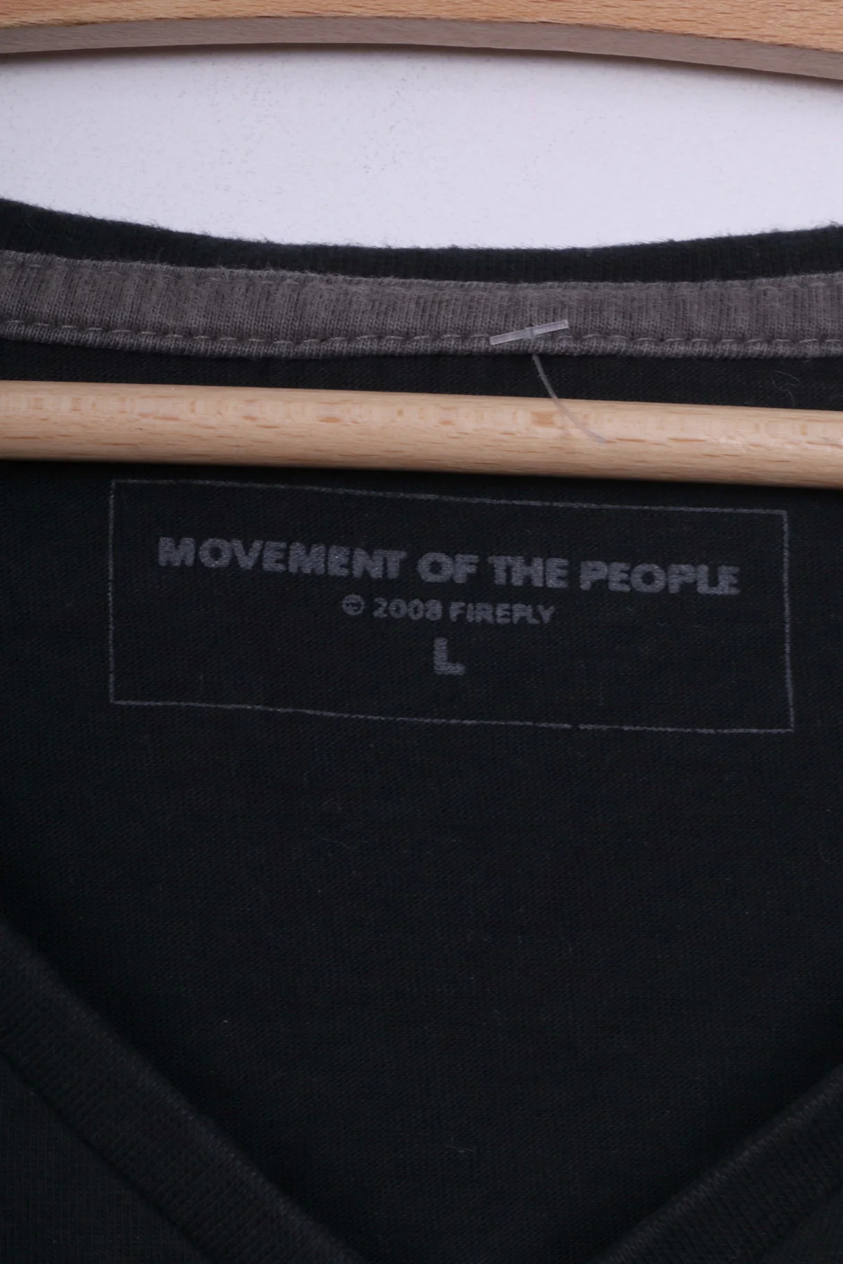 Firefly Movement of the People Mens L Graphic Shirt V Neck Black - Image 3