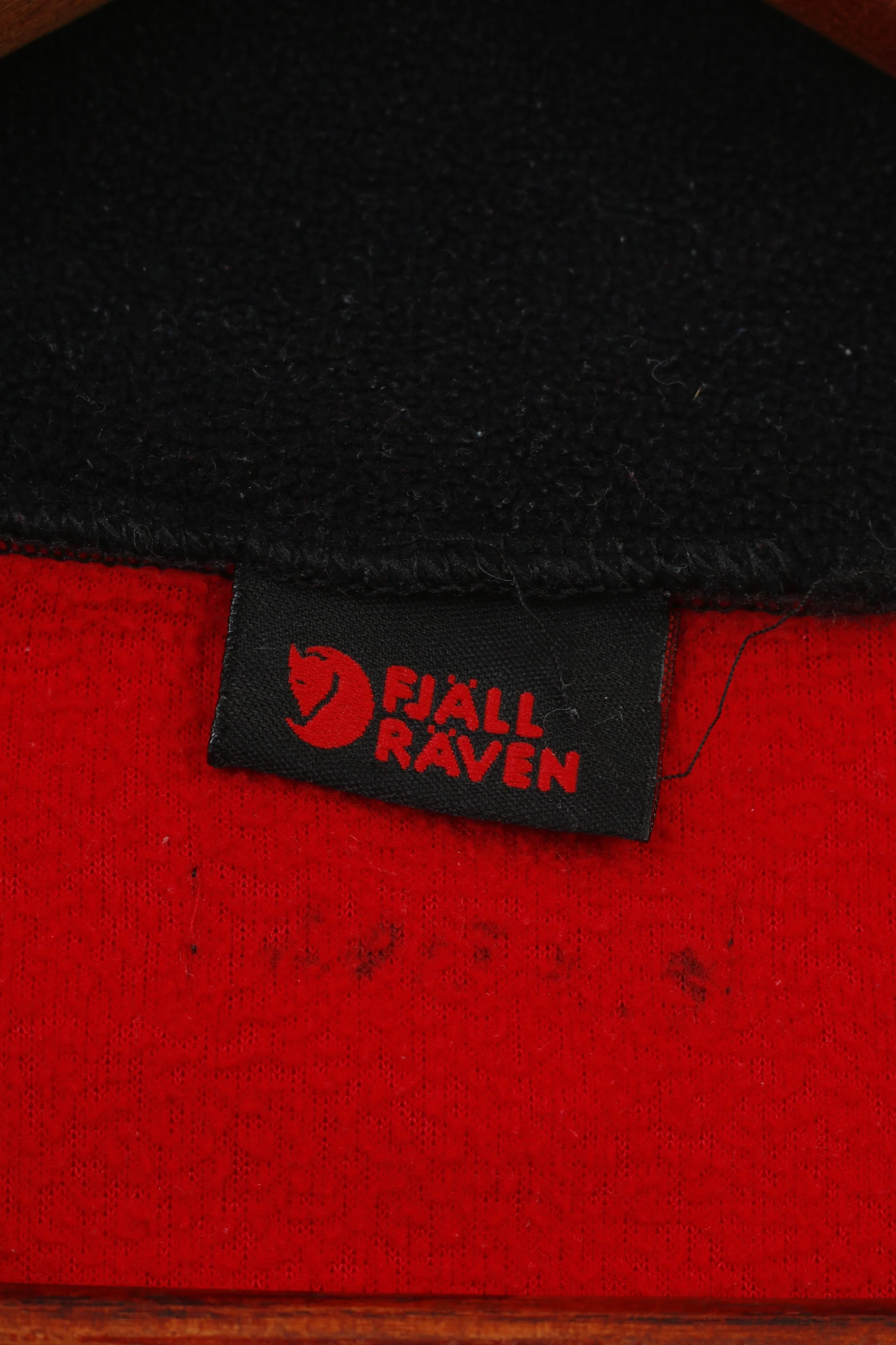 Fjallraven Boy 10 Age Fleece Zip Neck Red Collar Sports Vintage Top - Image 6