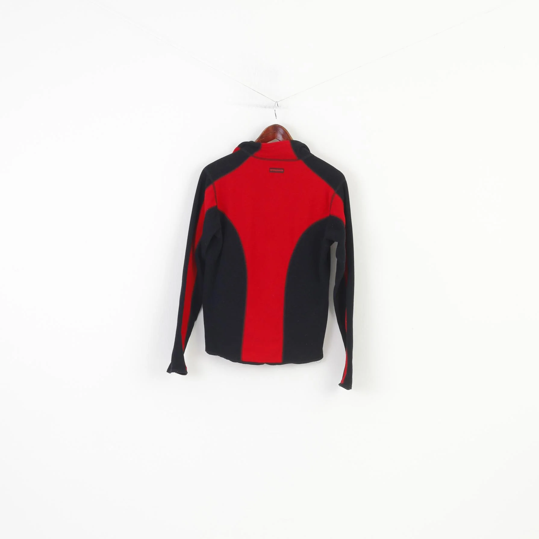 Fjallraven Boy 10 Age Fleece Zip Neck Red Collar Sports Vintage Top - Image 7