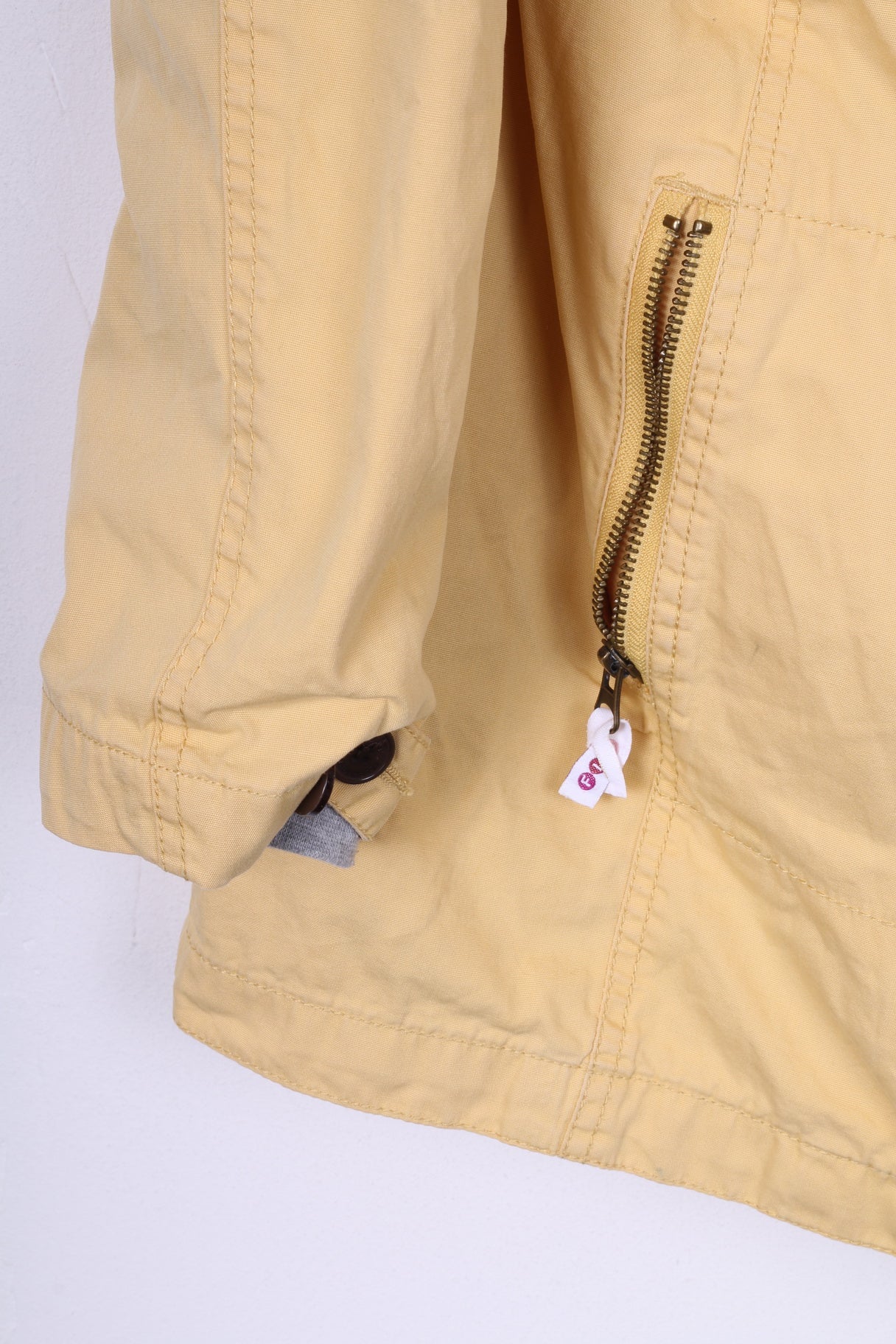 Flashlights Womens 12 M Jacket Yellow Cotton Hooded Full Zipper Padded - Image 3