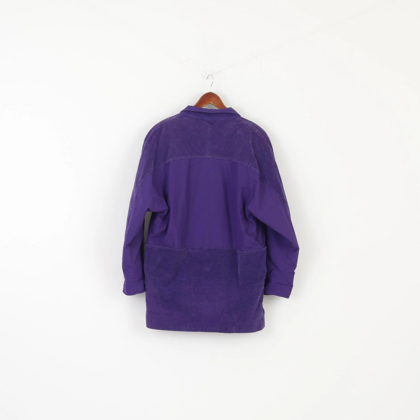 Four Seasons Of London Women 10 38 M Jacket Purple Cotton Padded Shoulder Pads Top - Image 7