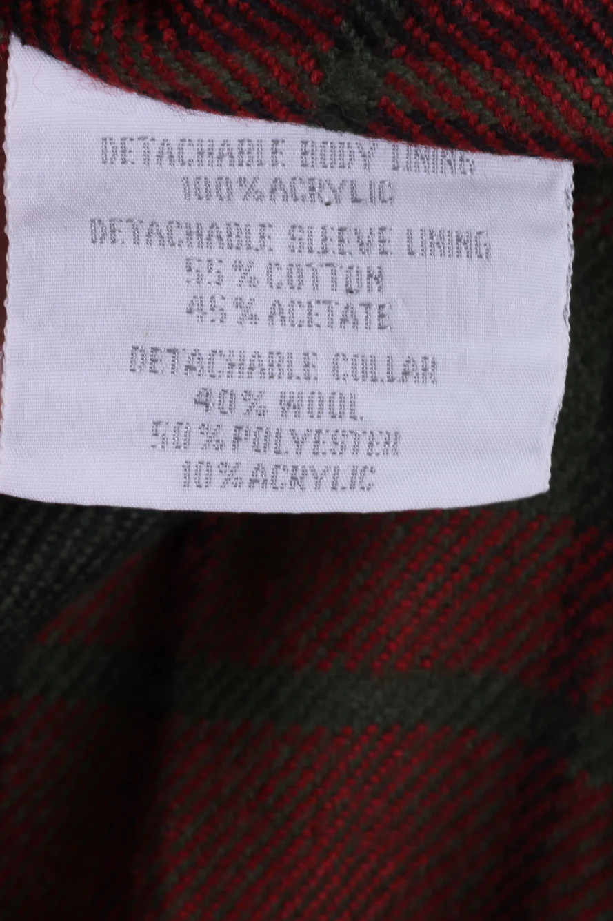Four Seasons of London Womens 14 XL Coat Trench Red Double Breasted - Image 6