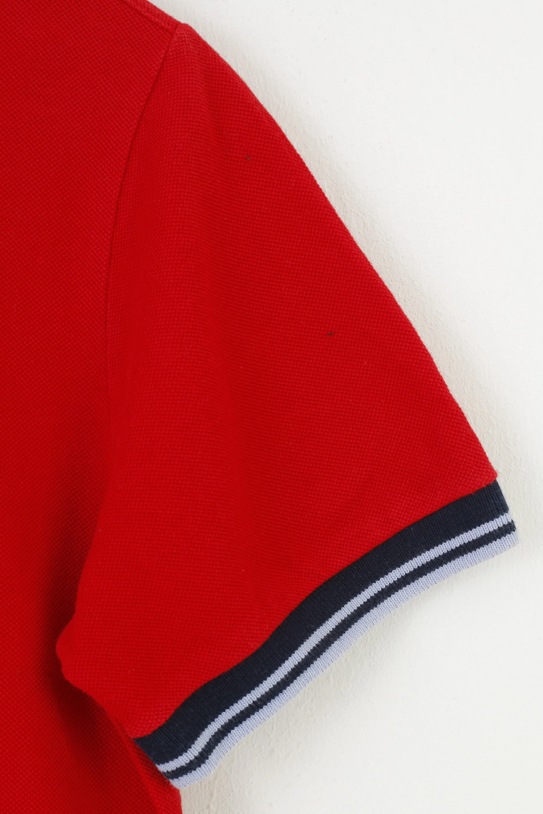 Fred Perry Men 38 (M) Polo Shirt Red Short Sleeve Special Edition Cotton Collar England Top - Image 4