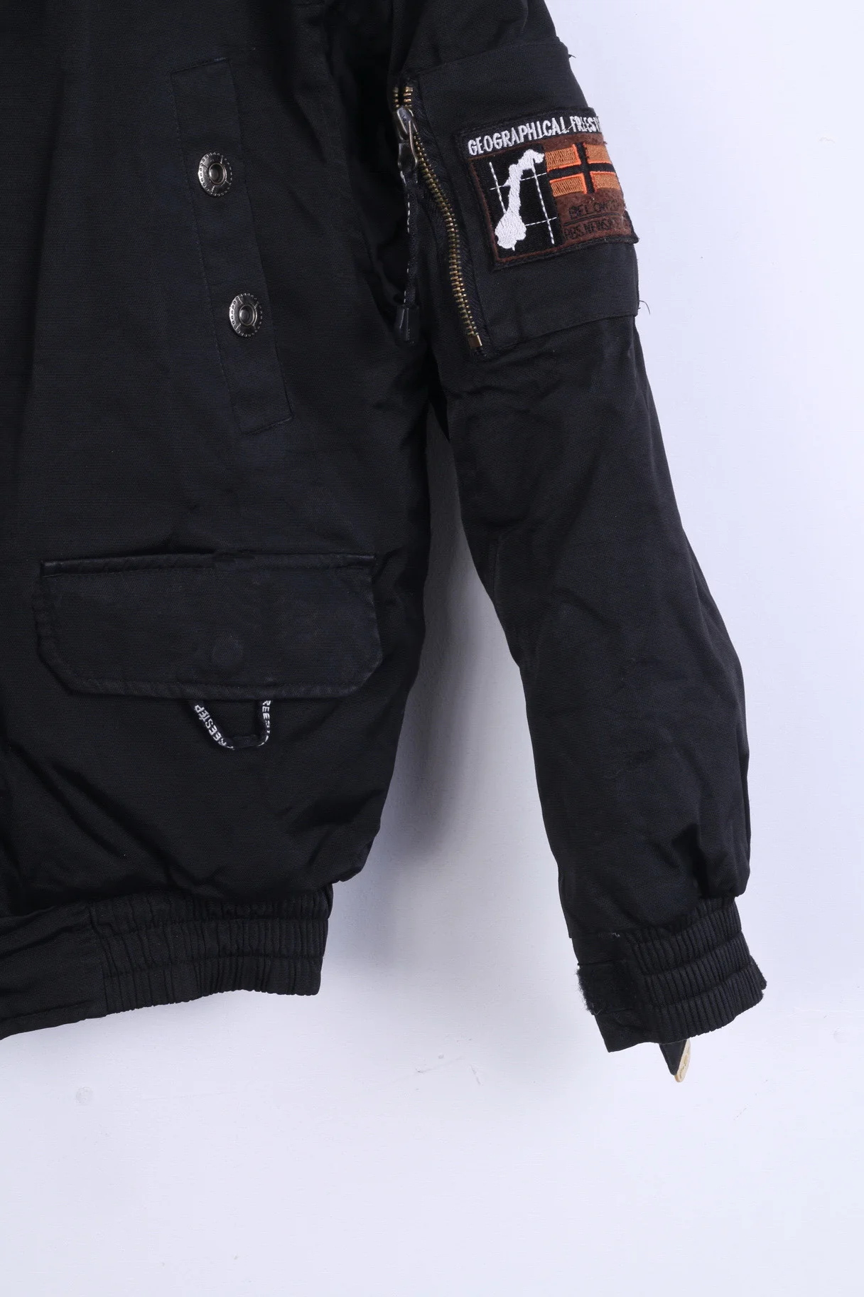 Freestep Norway Outdoor Boys 152 Jacket Black Winter Padded Hood - Image 2