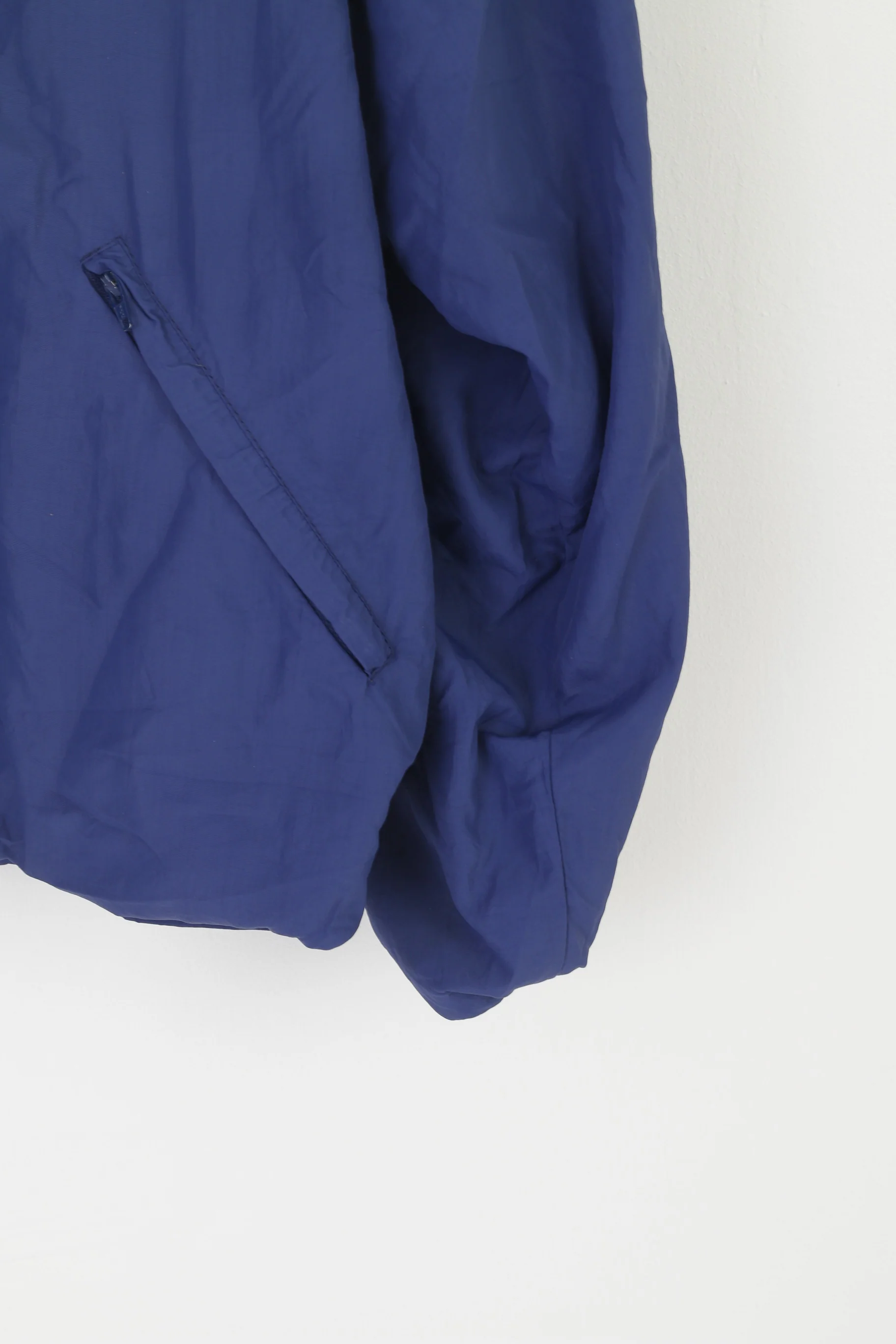 Future Men L (M) Pullover Jacket Navy Vintage 90s Sportswear Zip Neck Ski Team Top - Image 3