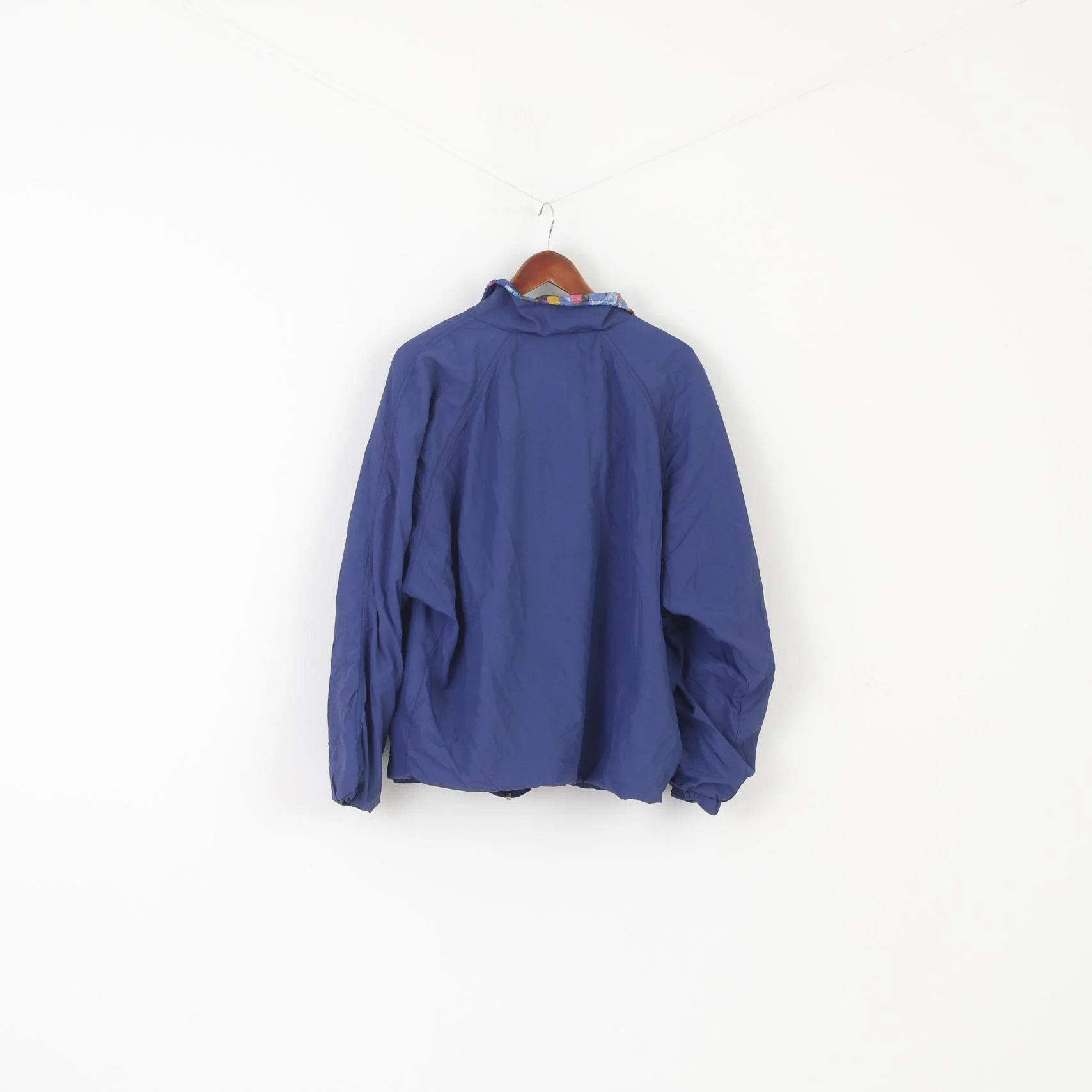 Future Men L (M) Pullover Jacket Navy Vintage 90s Sportswear Zip Neck Ski Team Top - Image 6