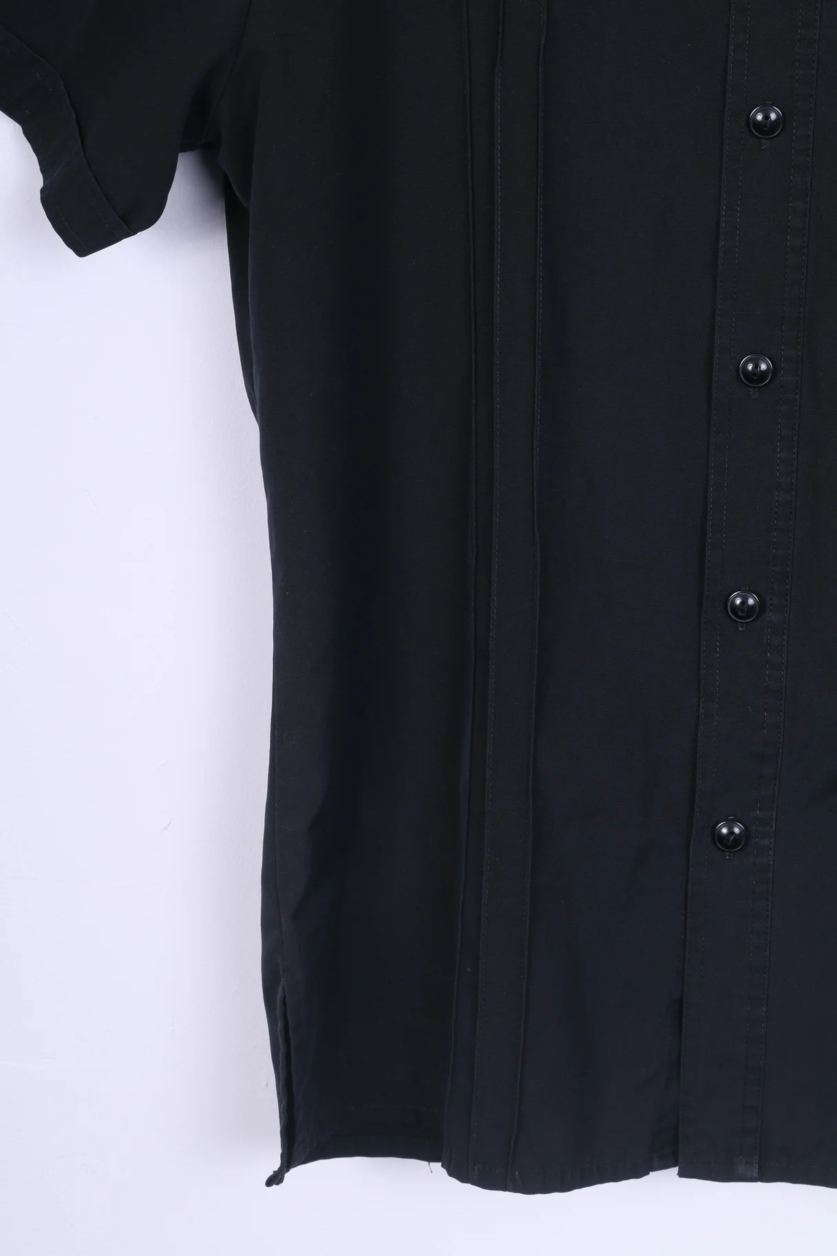 G-Star Mens L Casual Shirt Short Sleeve Black Cotton - Image 3