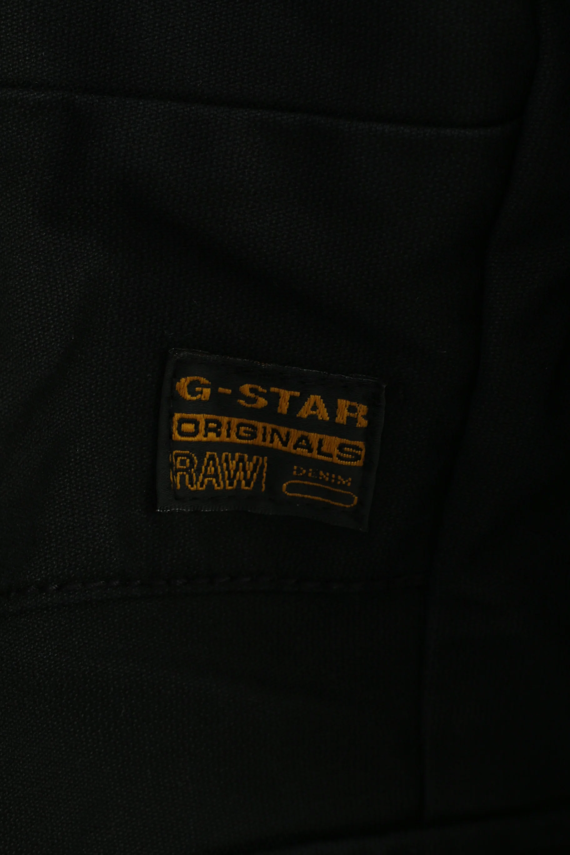 G-Star Raw Men XL Jacket Black Cotton Full Zipper Bottoms Collar Pockets Top - Image 4