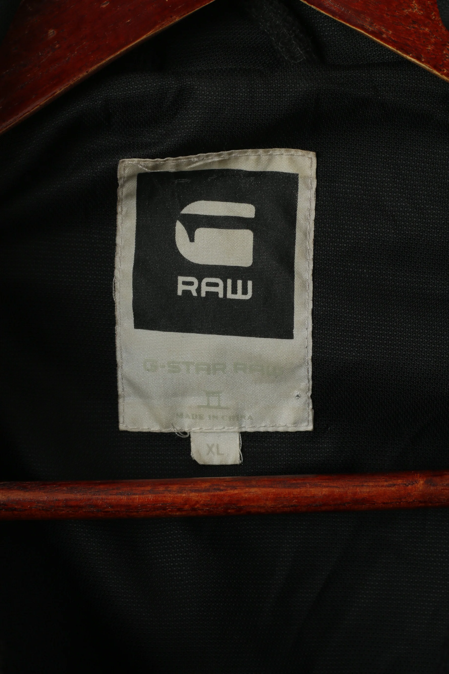 G-Star Raw Men XL (L) Coat Black Wool Nylon Casual Buttoned Decoy Garber Trench Top - Image 6