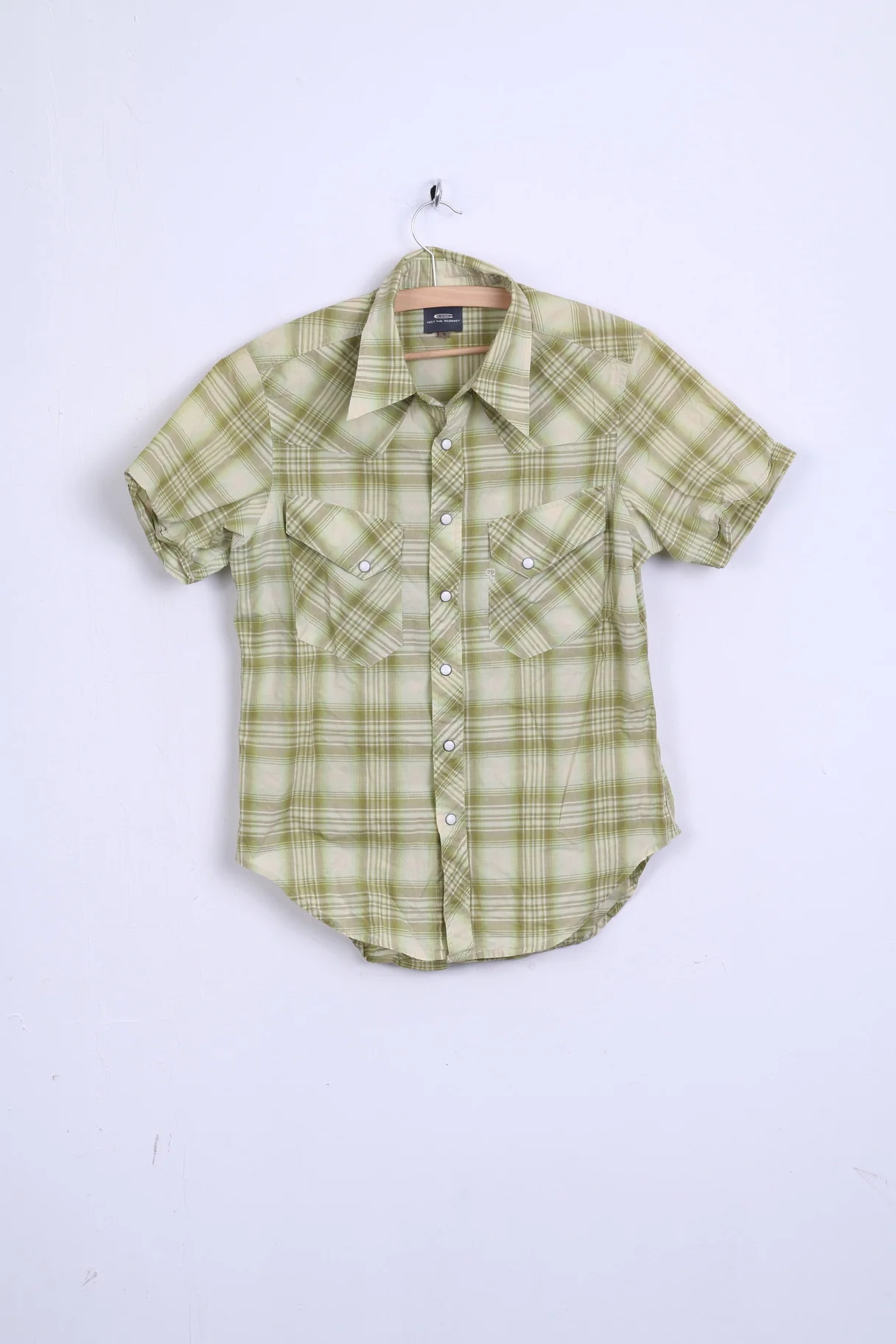 G-Star Raw Mens S Casual Shirt Short Sleeve Green Cotton