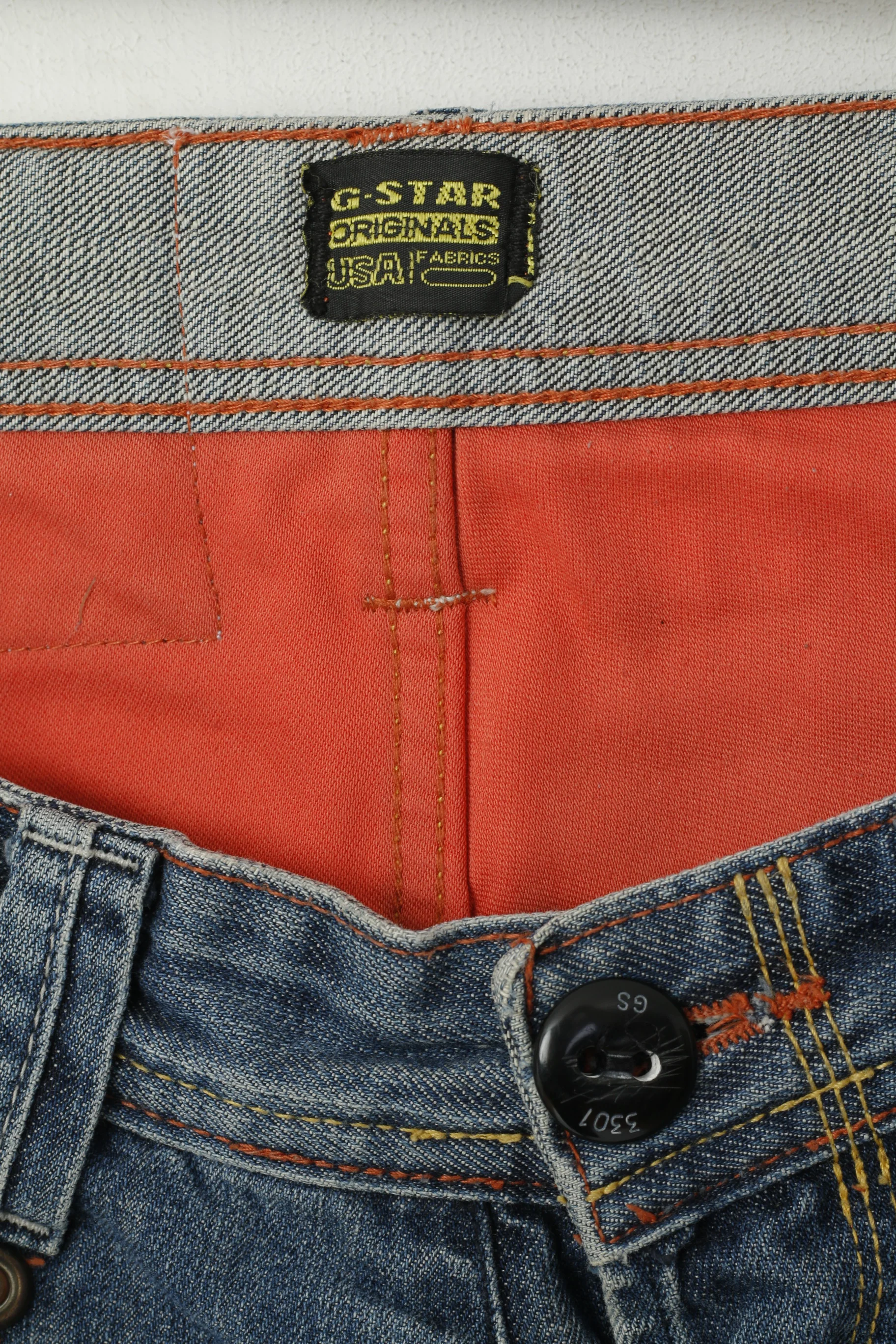 G-Star Raw Mens W30 L34 Trousers Cotton Denim Blue Jeans - Image 4