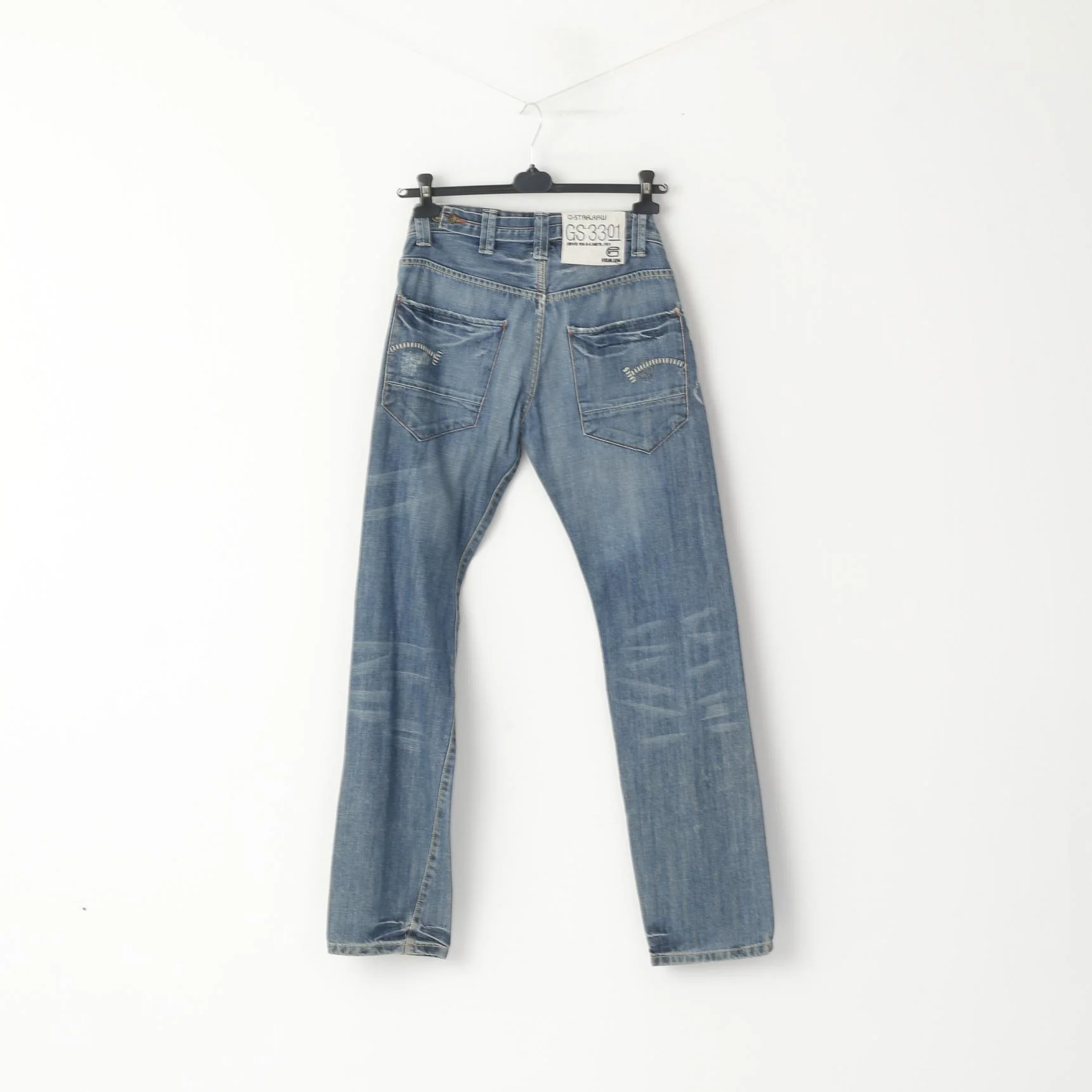 G-Star Raw Mens W30 L34 Trousers Cotton Denim Blue Jeans - Image 7