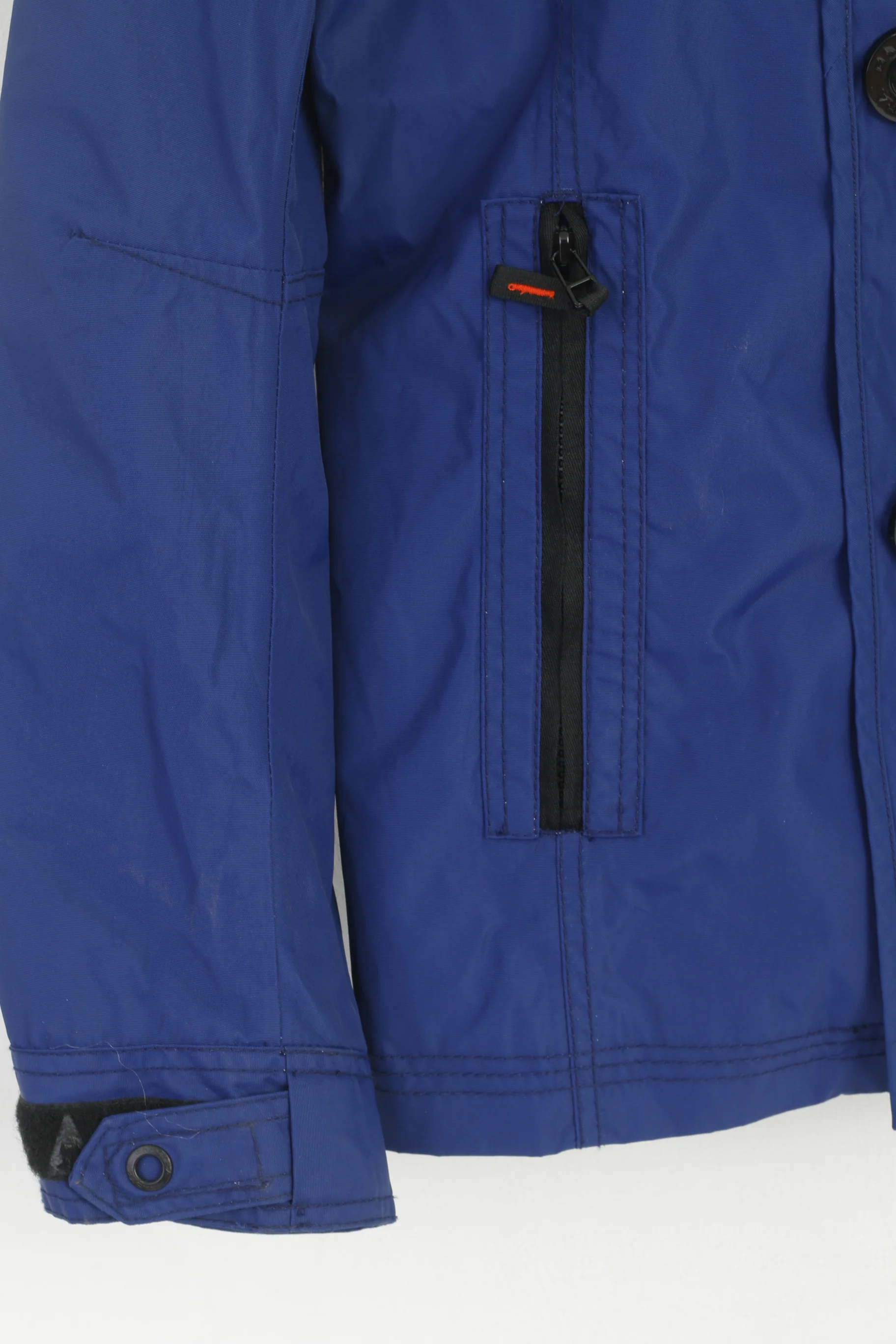 Gaastra Men M Jacket Blue Nylon Waterproof Regular Fit Nautical Supplies Zip Up Top - Image 4