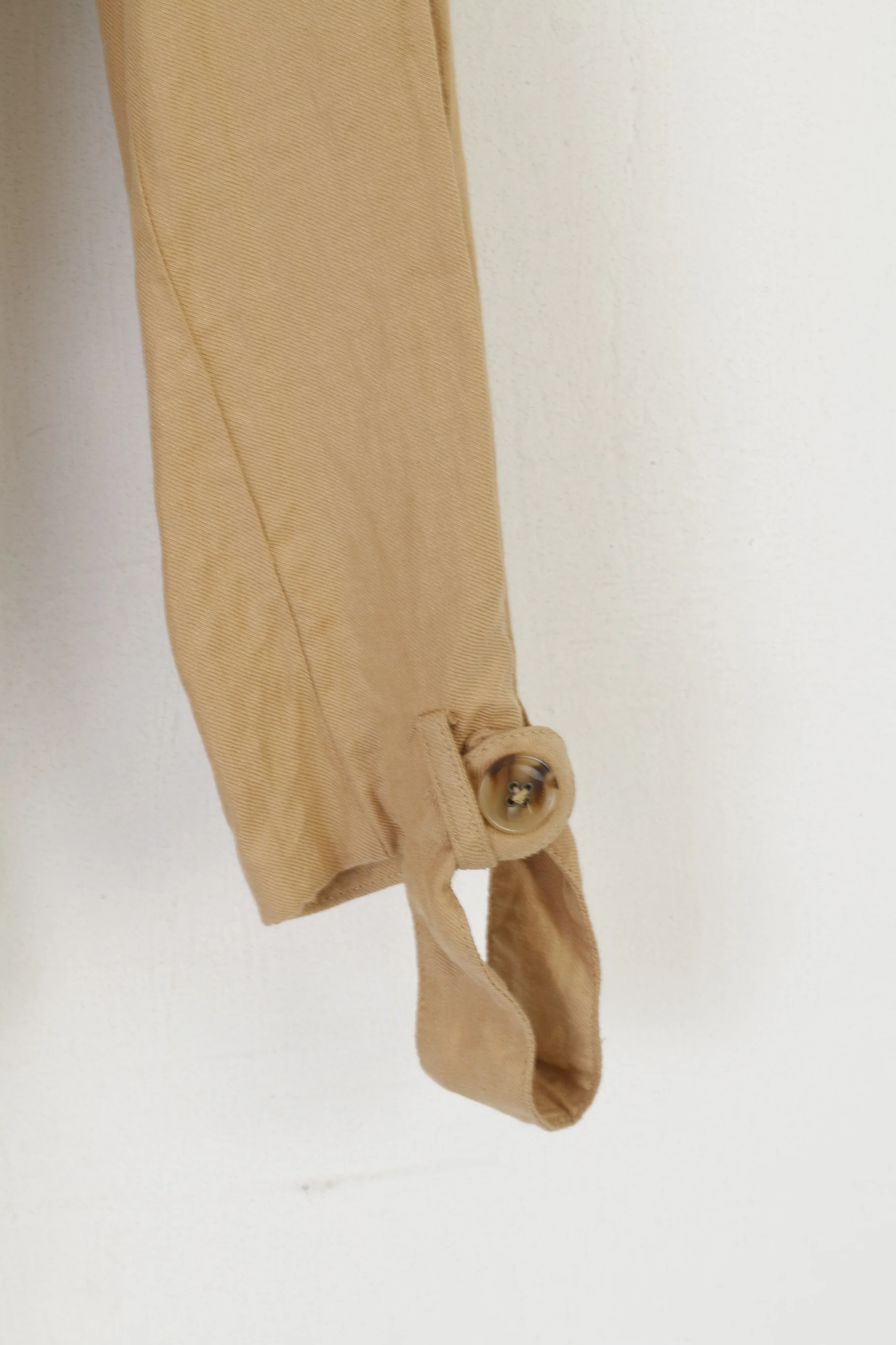 GANT Collection Women 42 16 M Jacket Camel 100% Linen Belted Lightweight Top - Image 4