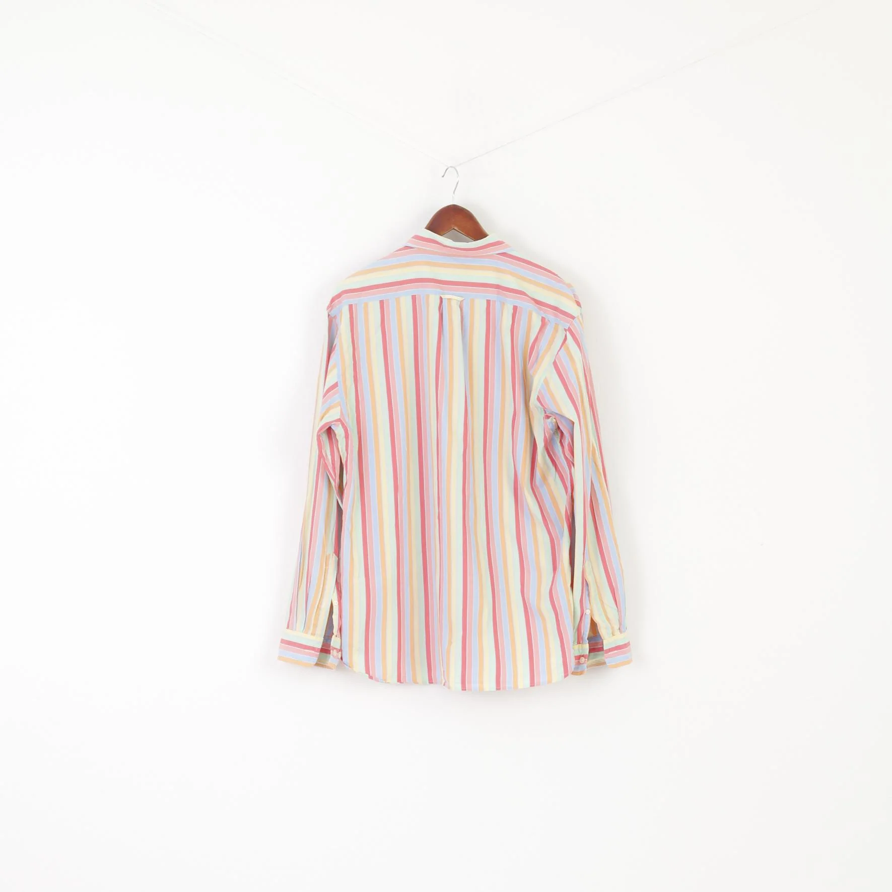 Gant Men L Casual Shirt Pastel Striped Liberty Bell Poplin Regular Long Sleeve Top - Image 8