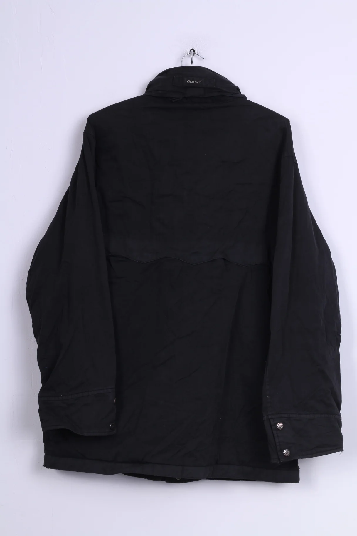 Gant Mens M Jacket Harrington Cotton Black Full Zipper - Image 8