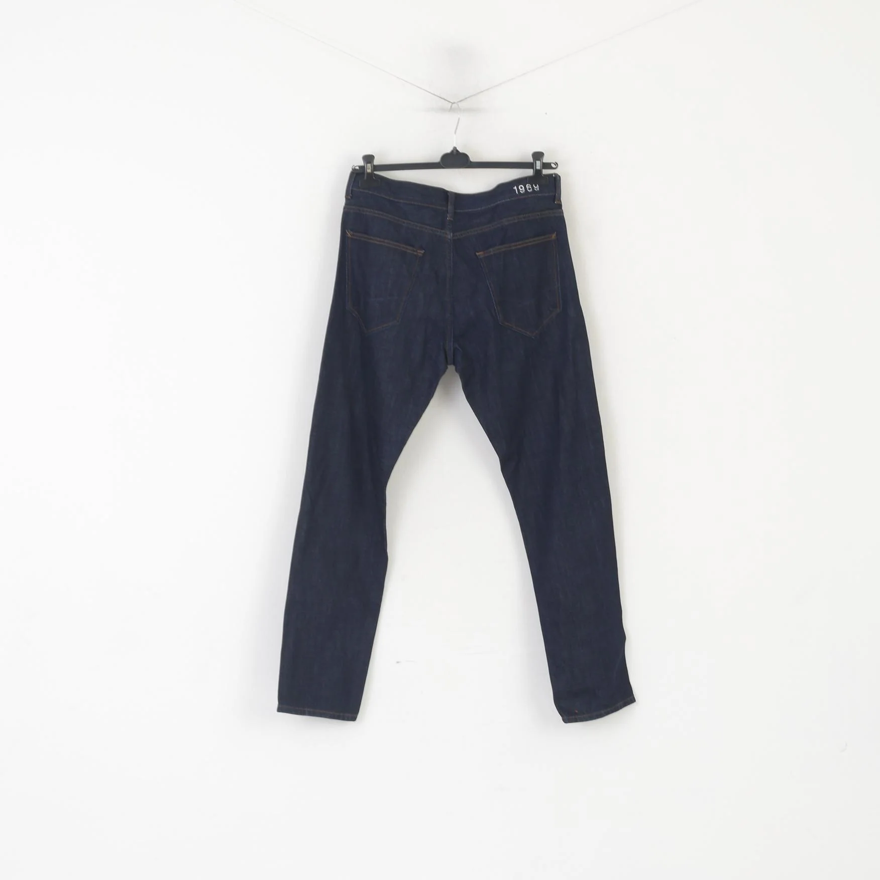 Gap Men 34 Jeans Trousers Navy Denim Cotton Authentic Skinny Pants - Image 4