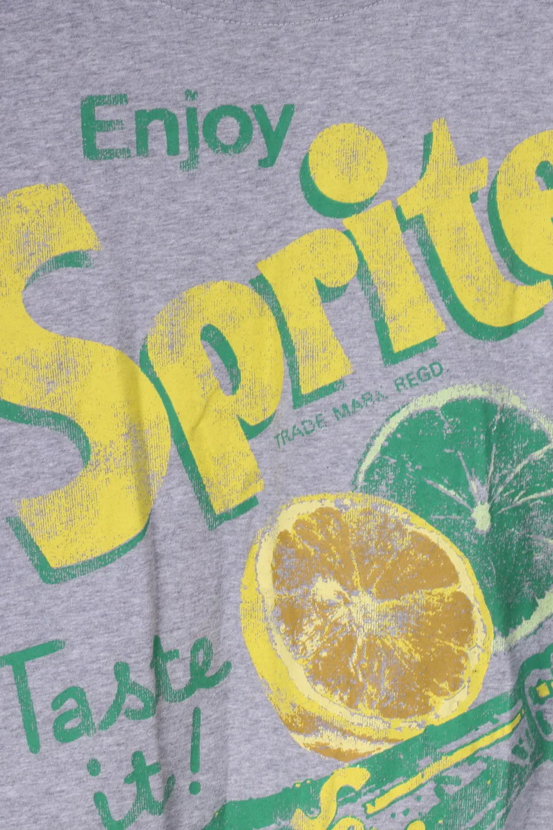 George Coca-Cola Womens 20 XL T-Shirt Grey Sprite Graphic - Image 3
