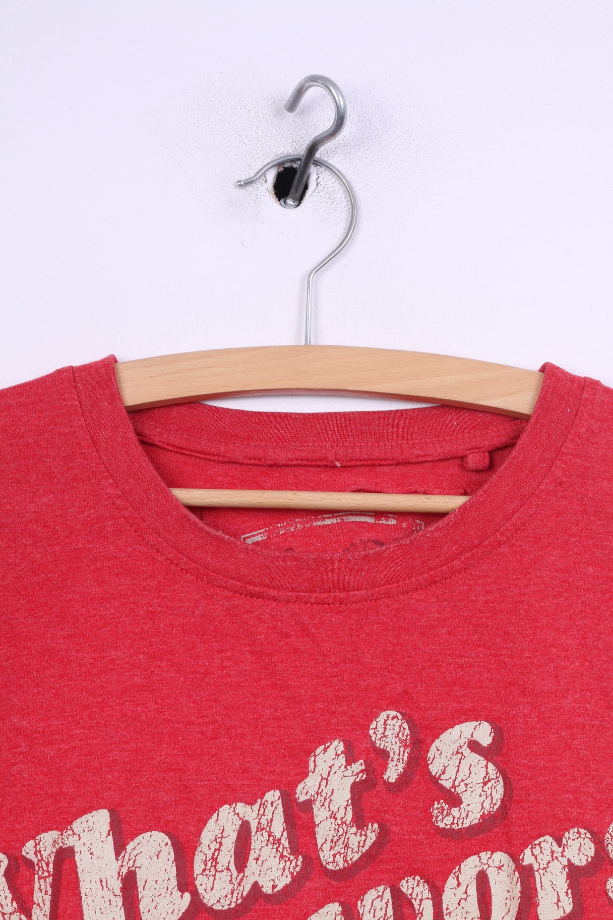 George Mens 2XL T-Shirt Crew Neck Red What's The Worst That Could Happen ? dr Pepper - Image 2