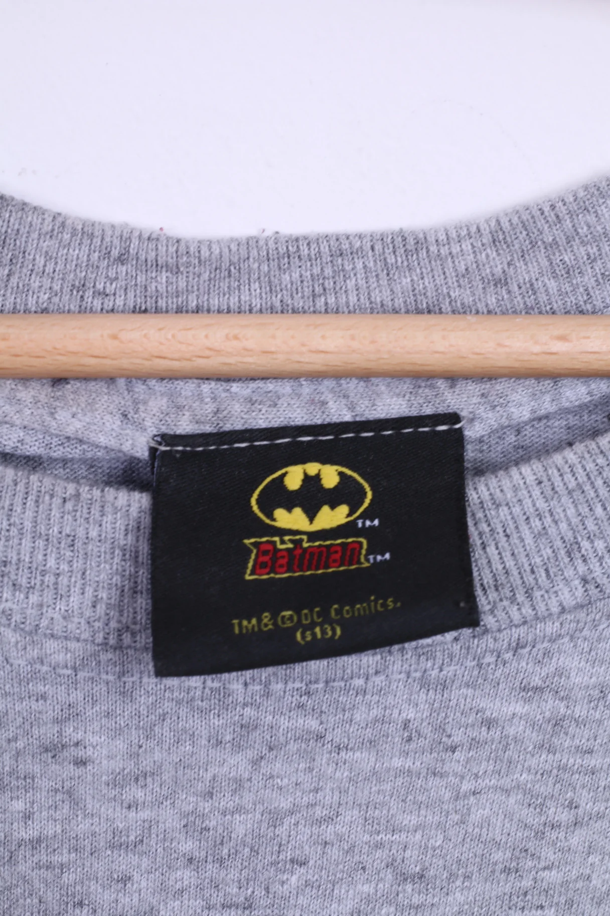 GILDAN Batman Mens 2XL Graphic Shirt Grey Cotton - Image 3