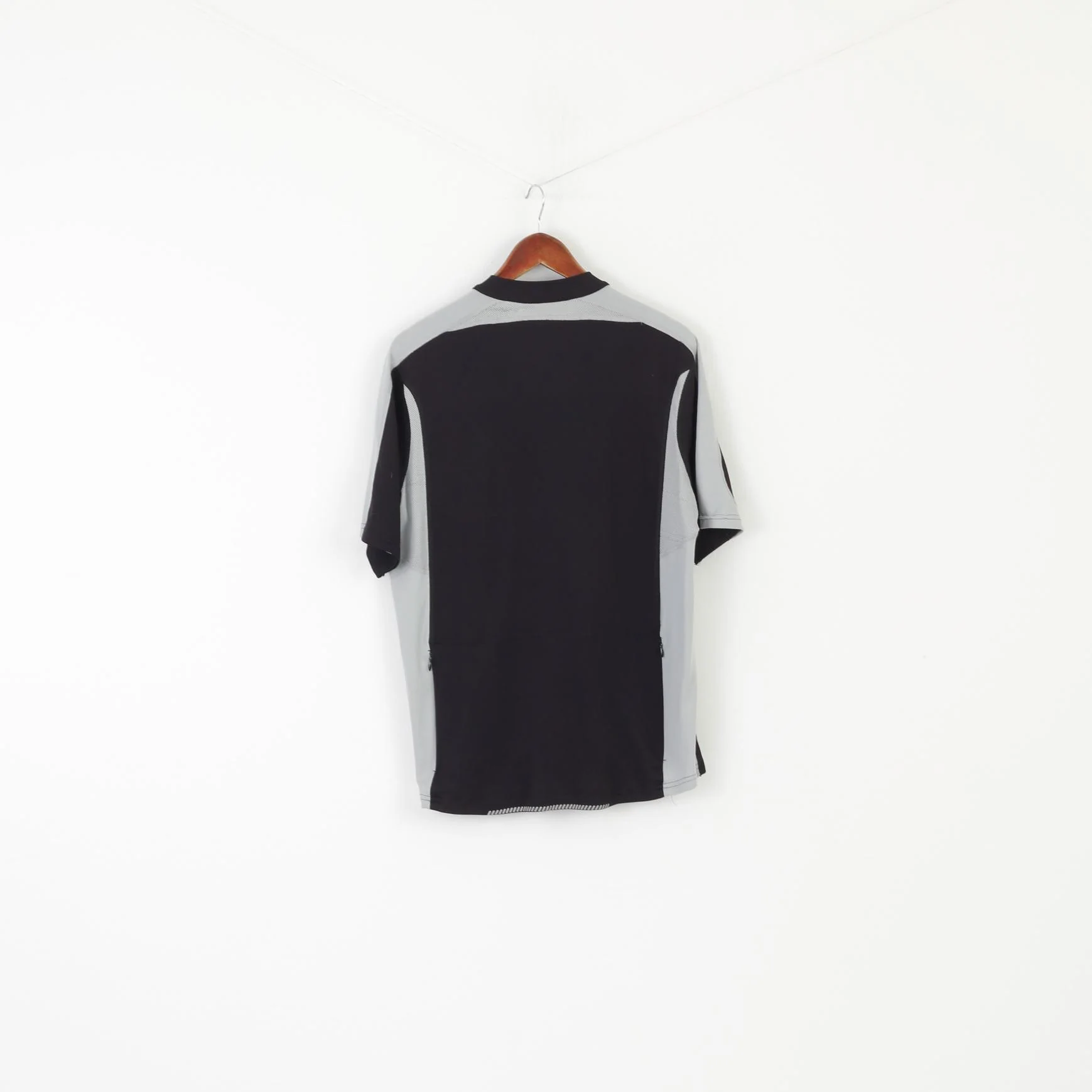 Gore Bike Wear Men XXL Shirt Black Cycling Activewear Reflective Zip Neck Jersey Top - Image 6