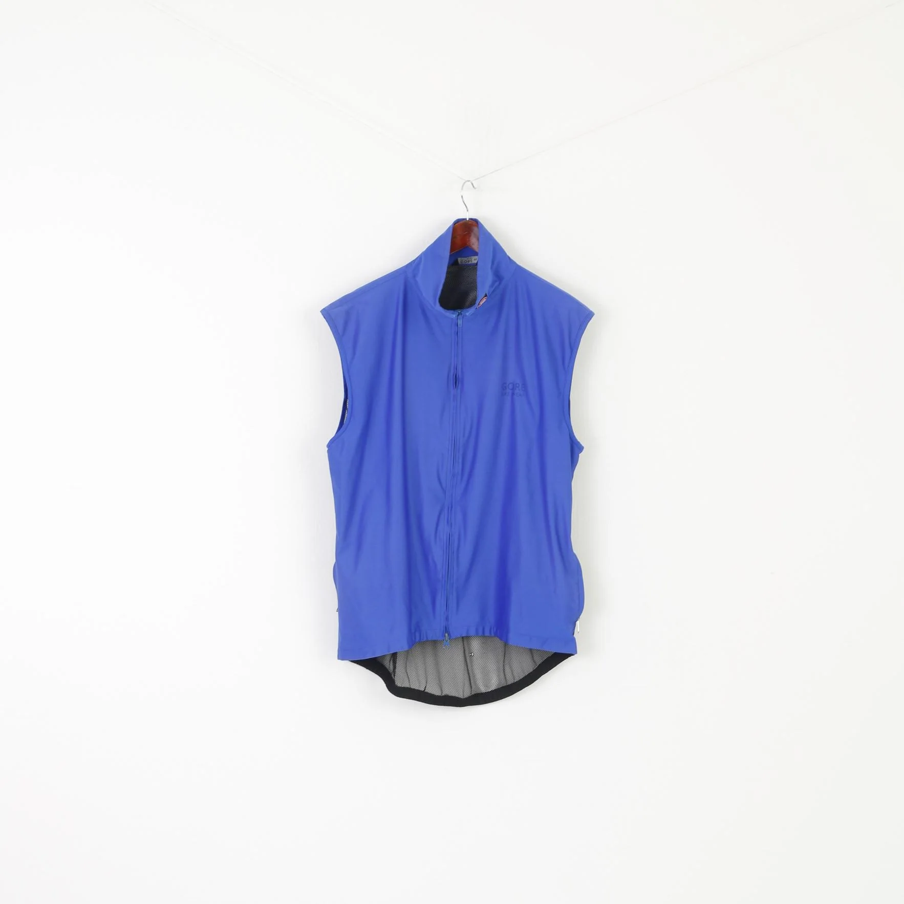 Gore Bike Wear Men XXL Vest Blue Cycling Windstopper Packable Mesh Sportswear Waistcoat