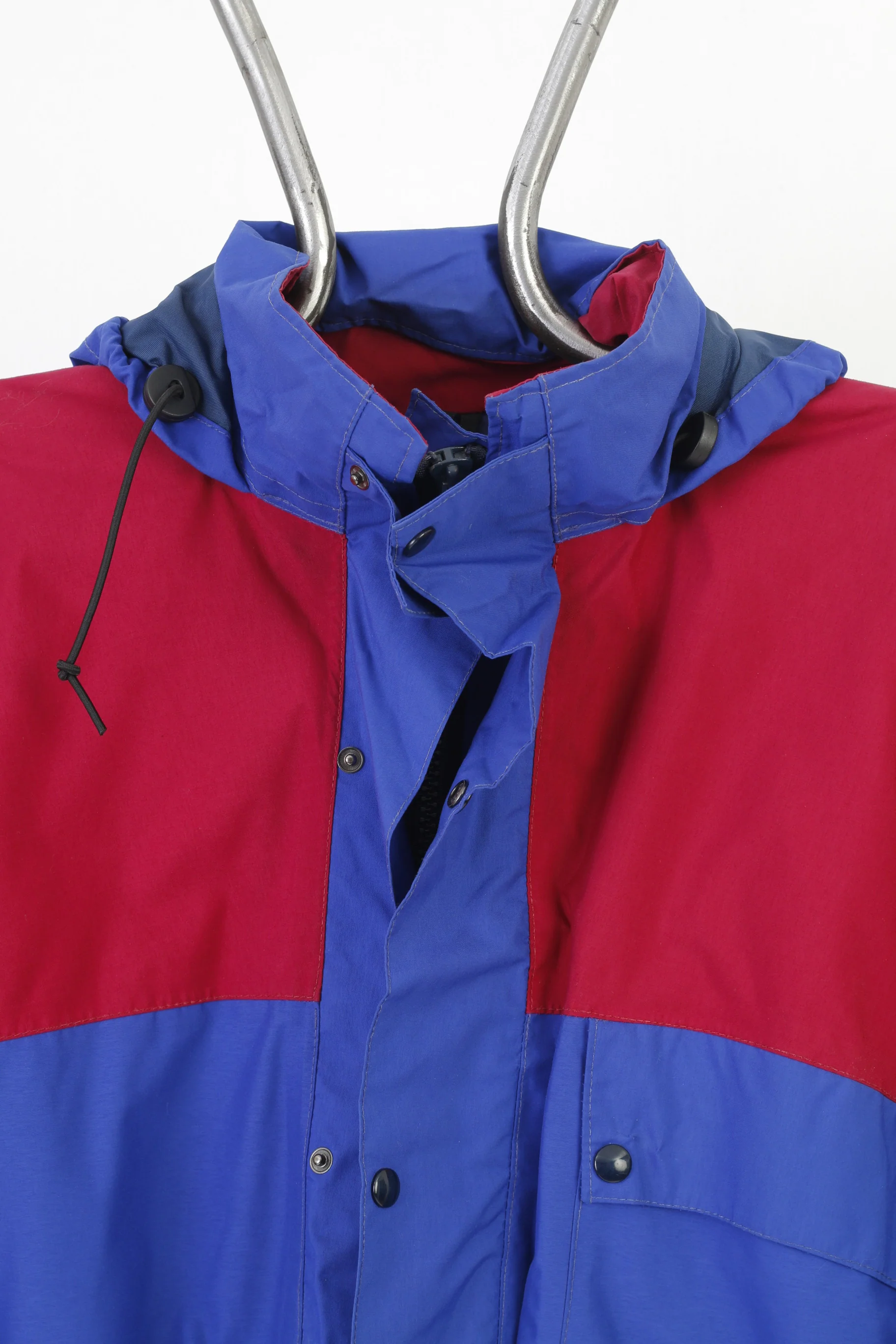 Gore Men L Jacket Gore Tex Navy Full Zipper Hood Waterproof Padded Outwear Top - Image 2