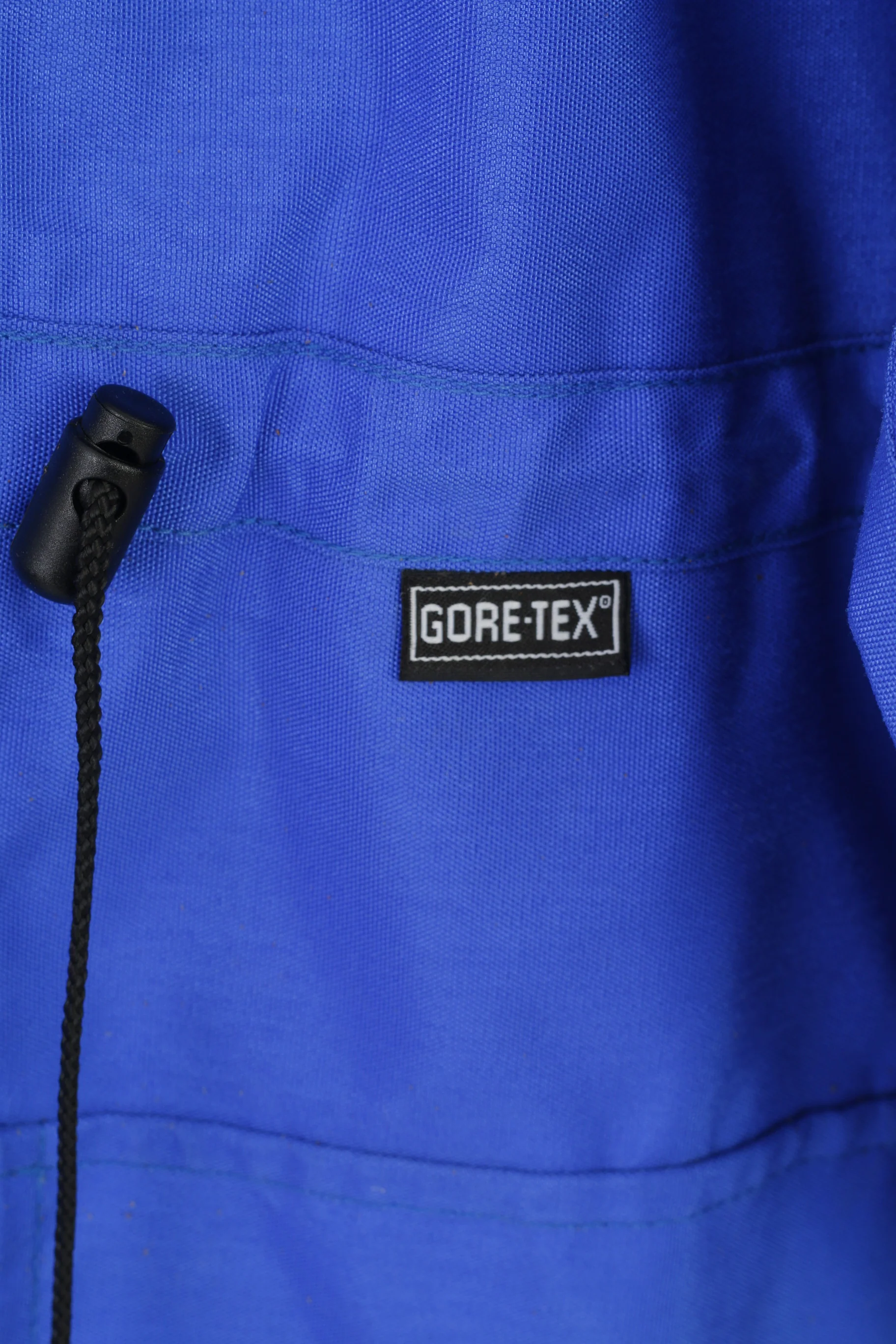 Gore-Tex Men XS Jacket Blue Full Zipper Hood Waterproof Pockets Vintage Top - Image 4