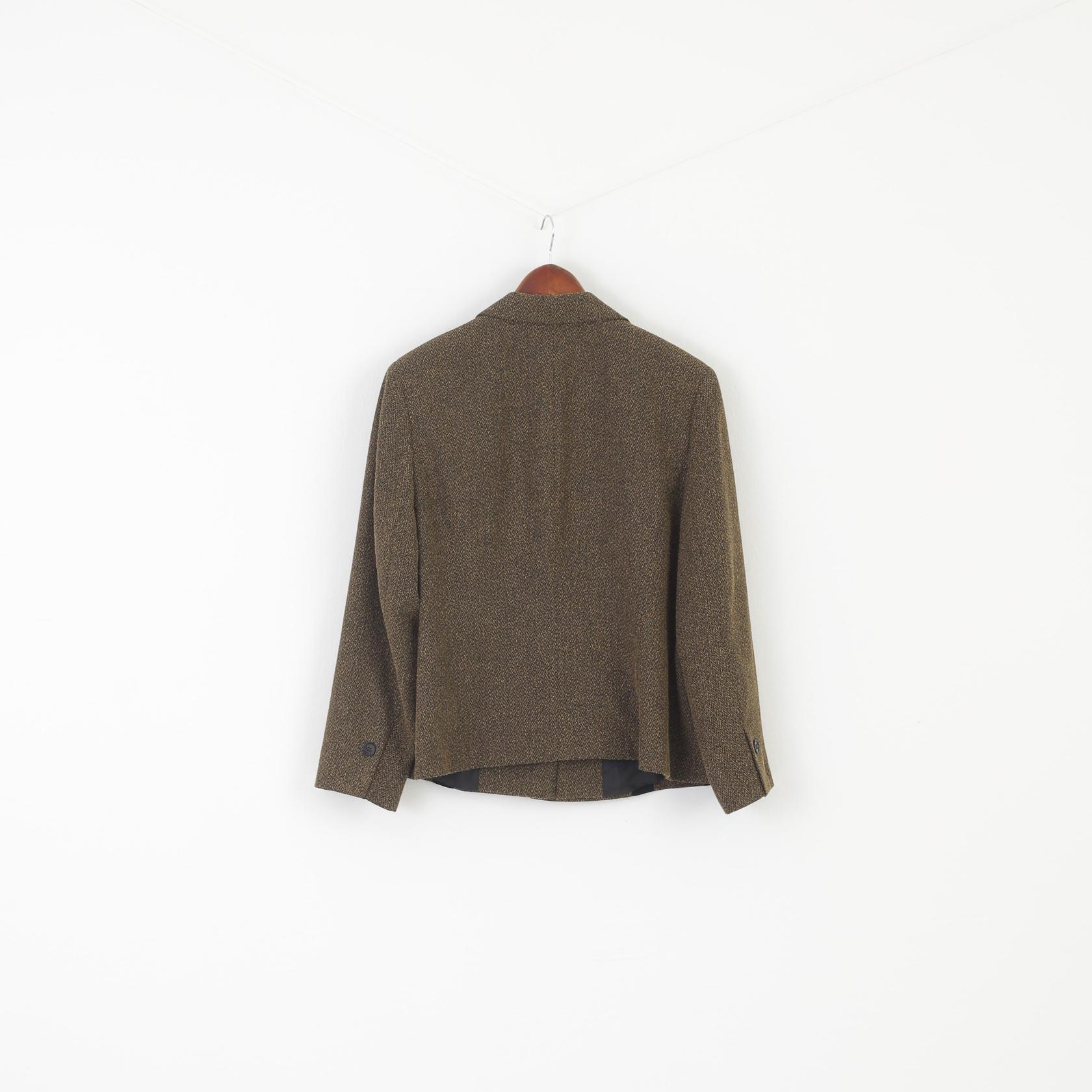 Gray & Osbourn Women 20 XL Blazer Black Brown Vintage Elegant Jacket - Image 6