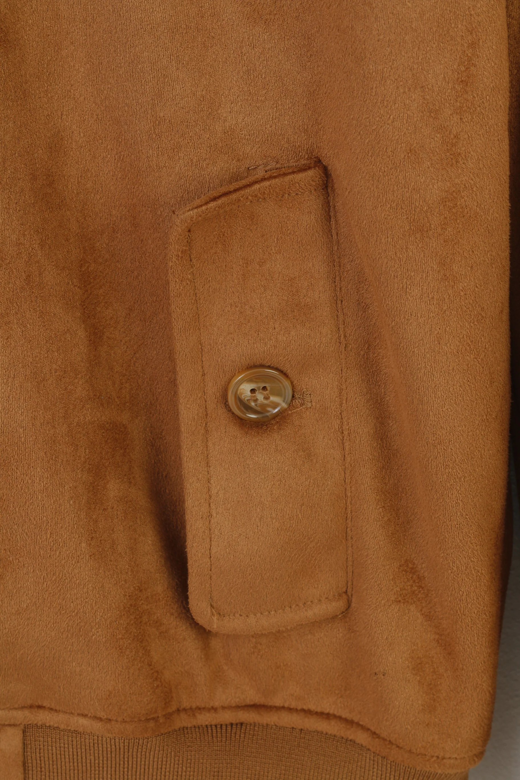 Guy Laroche Woman M Jacket Brown Full Zipper Collar Polyester Soft Pockets Top - Image 5