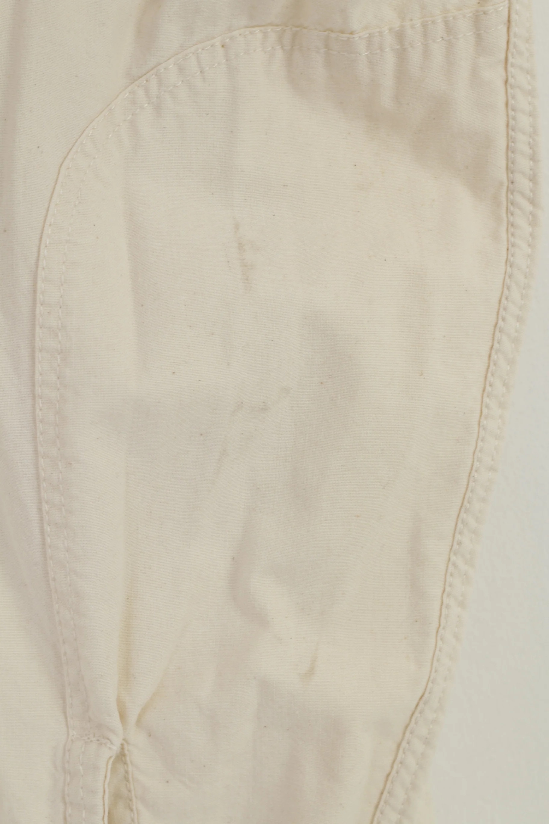 H&M Men XL Casual Shirt Cream Cotton Long Sleeve Collar Elegant Top - Image 6