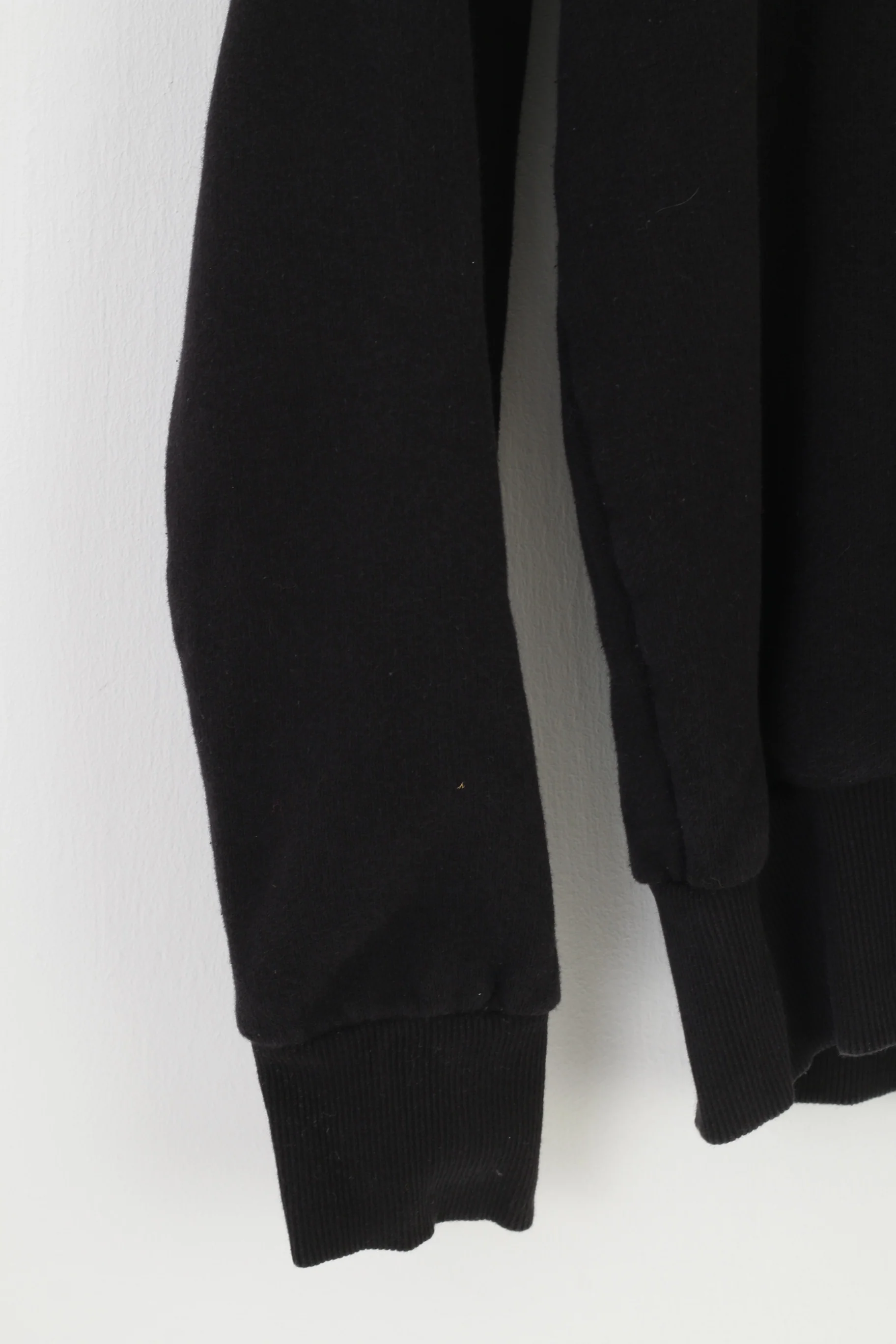 H&M Woman M Sweatshirt Black Cotton Haloween Glowing Inscription Sport Top - Image 3