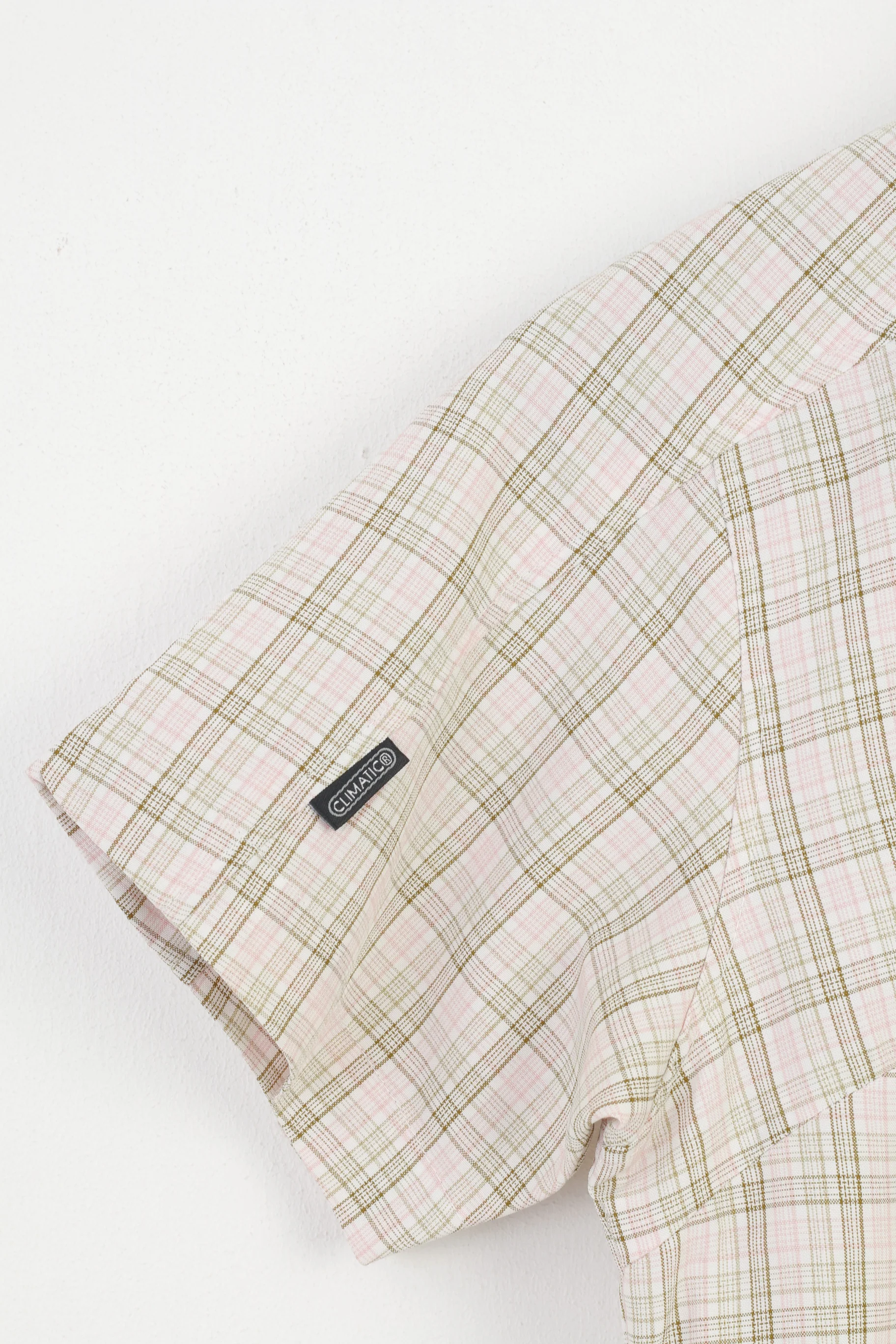 Haglofs Women 36 S Casual Shirt Checkered Short Sleeve Cotton Pink Classic Bottoms Top - Image 3