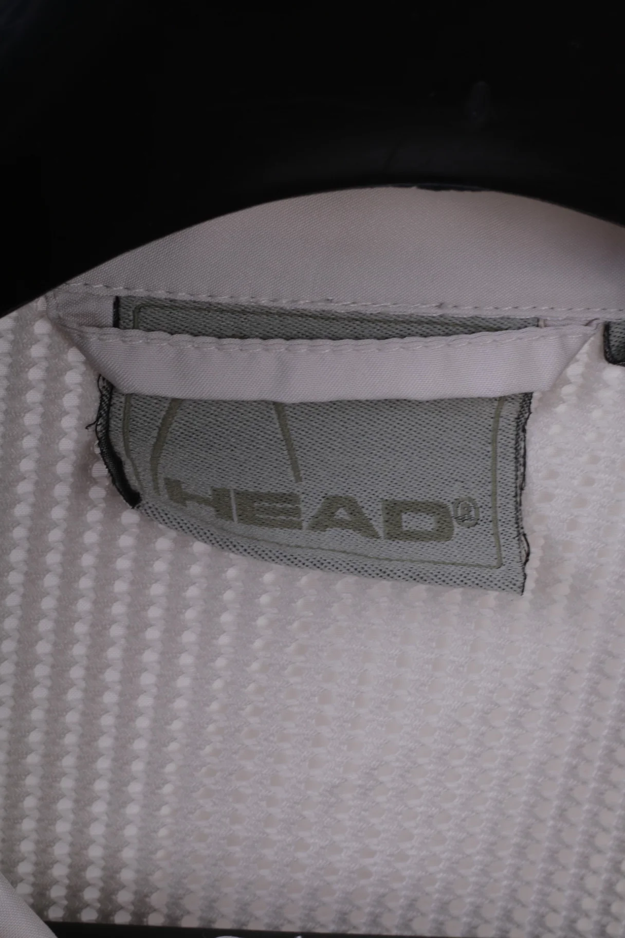Head Men L Jacket Beige Lightweight Zip Up Activewear Retro Golf Bomber Top - Image 7